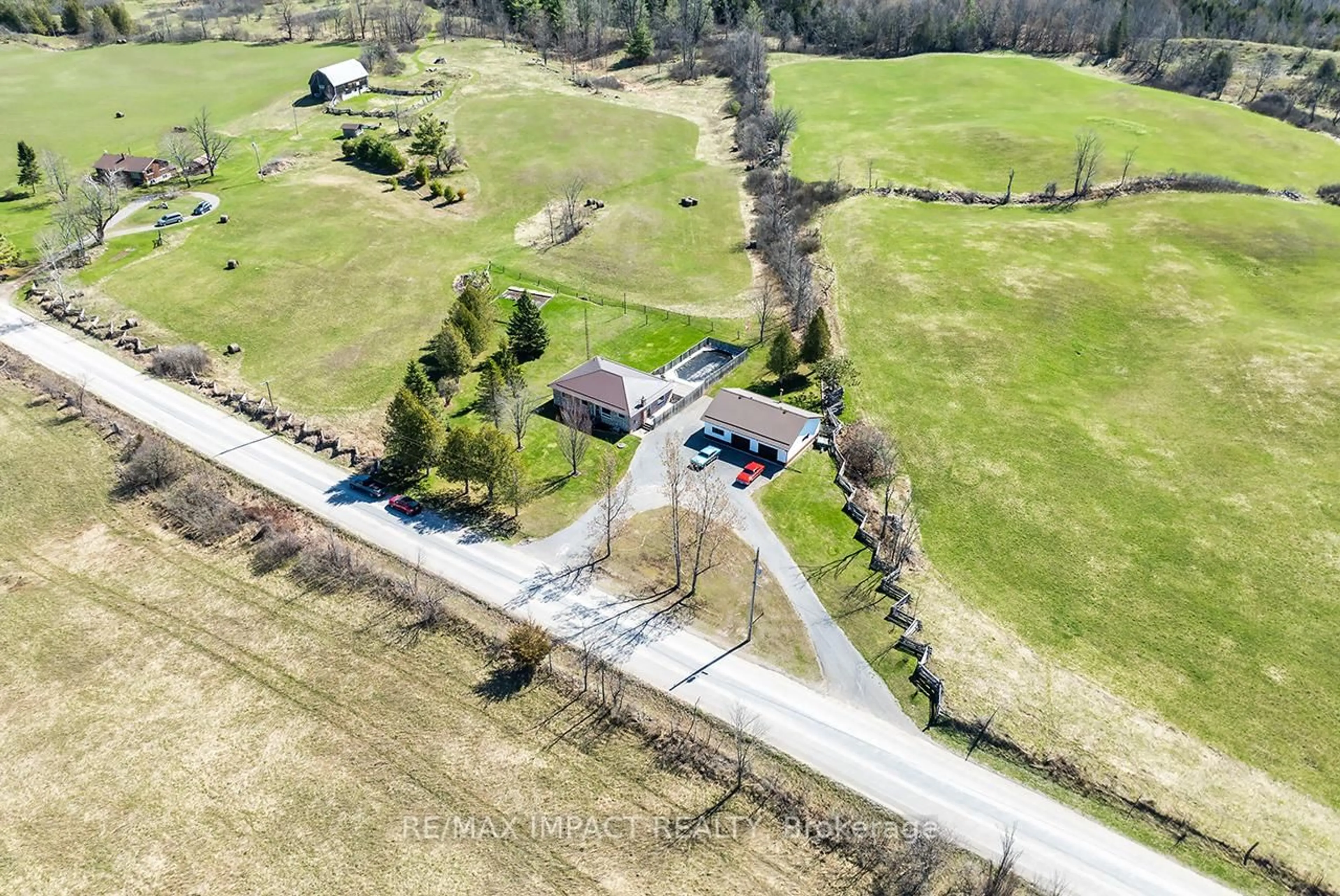A pic from outside/outdoor area/front of a property/back of a property/a pic from drone, street for 2517 North School Rd, Havelock-Belmont-Methuen Ontario K0L 1Z0
