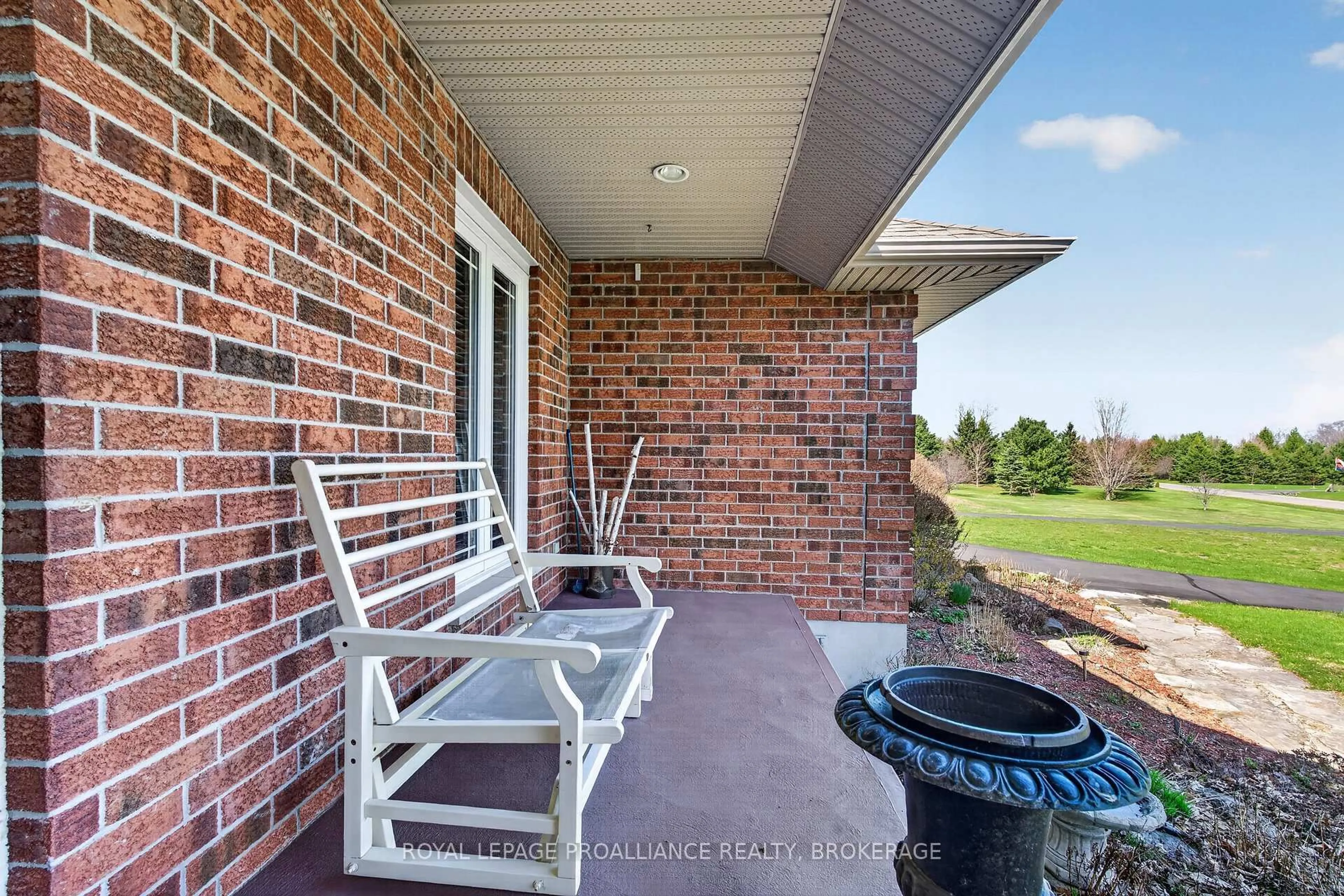 Patio, water/lake/river/ocean view for 3920 Middle Woodland Dr, Inverary Ontario K0H 1X0