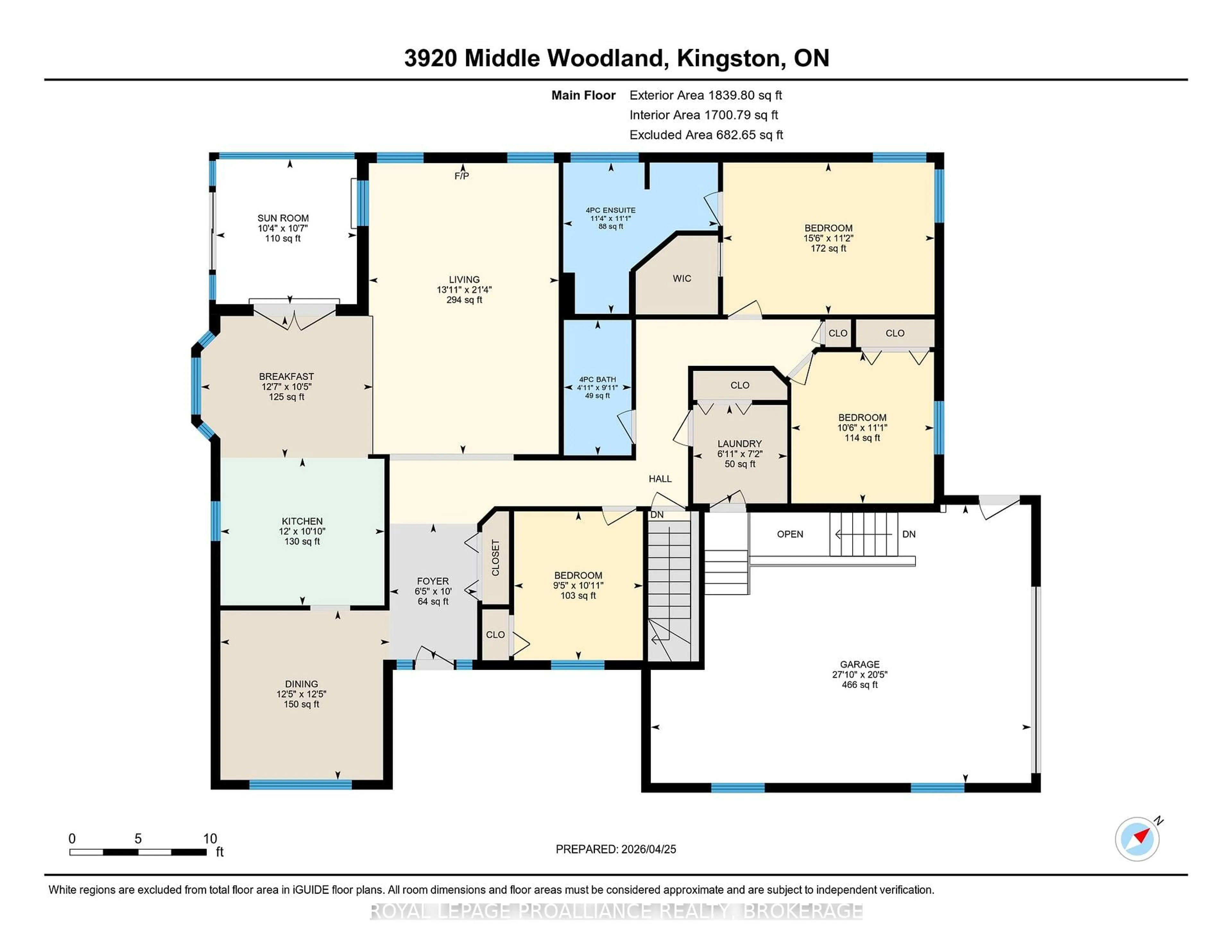 Floor plan for 3920 Middle Woodland Dr, Inverary Ontario K0H 1X0