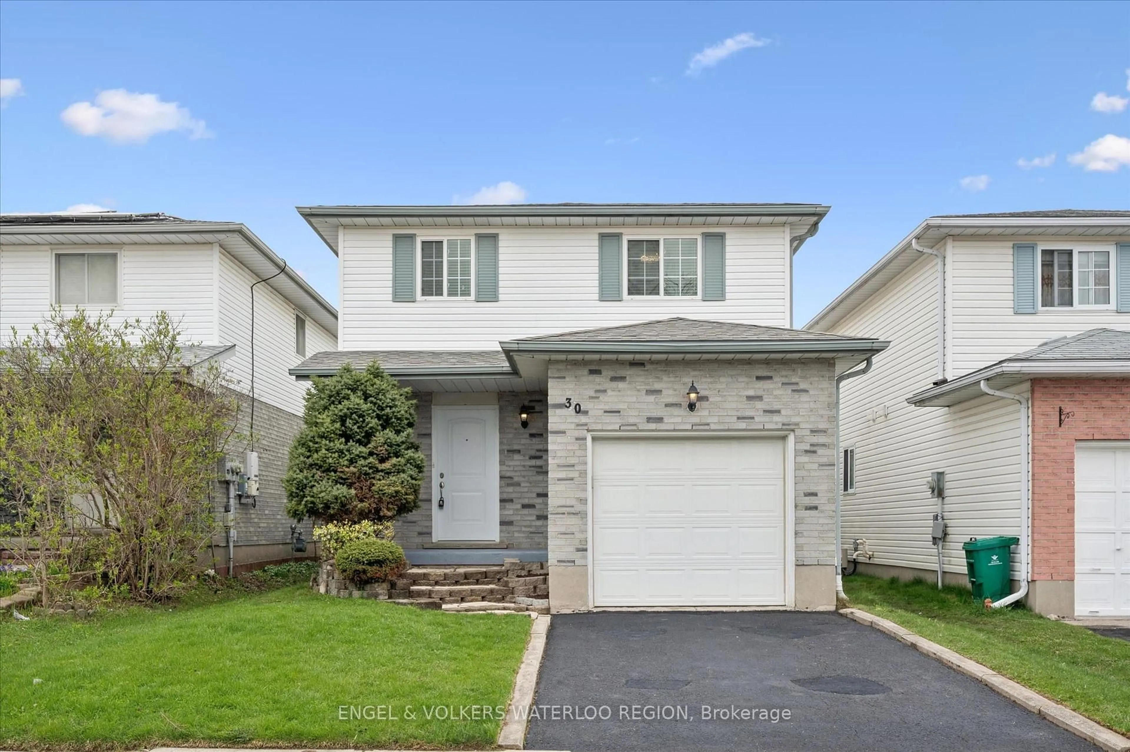 Home with vinyl exterior material, street for 30 Beechmanor Cres, Kitchener Ontario N2N 3H5