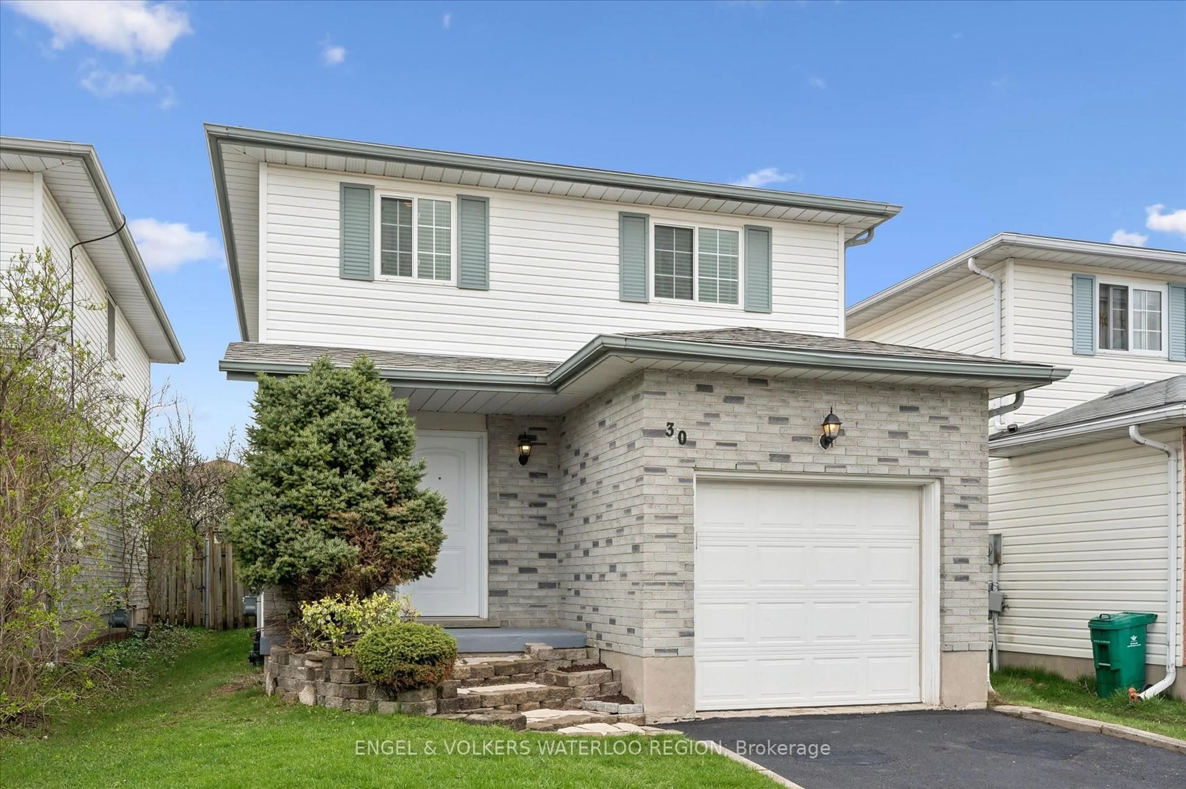 Home with vinyl exterior material, street for 30 Beechmanor Cres, Kitchener Ontario N2N 3H5