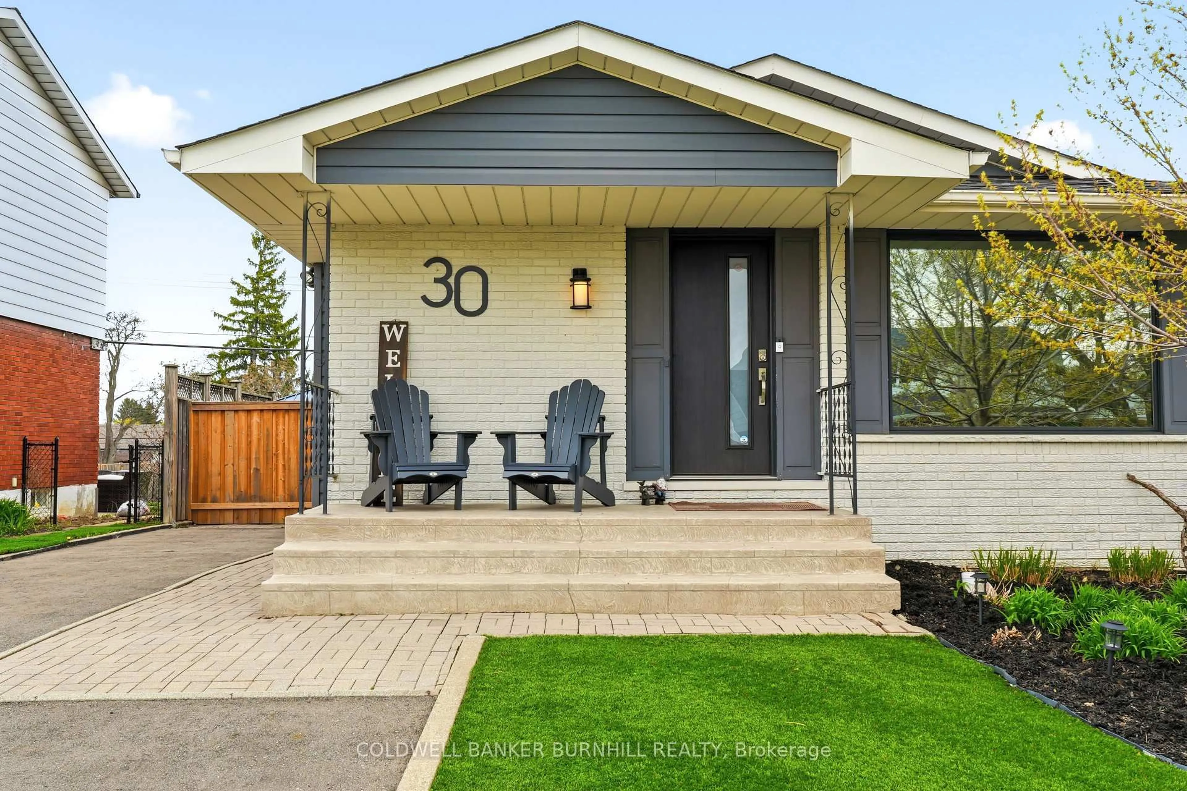 Home with vinyl exterior material, street for 30 Darlington Dr, Hamilton Ontario L9C 2L7
