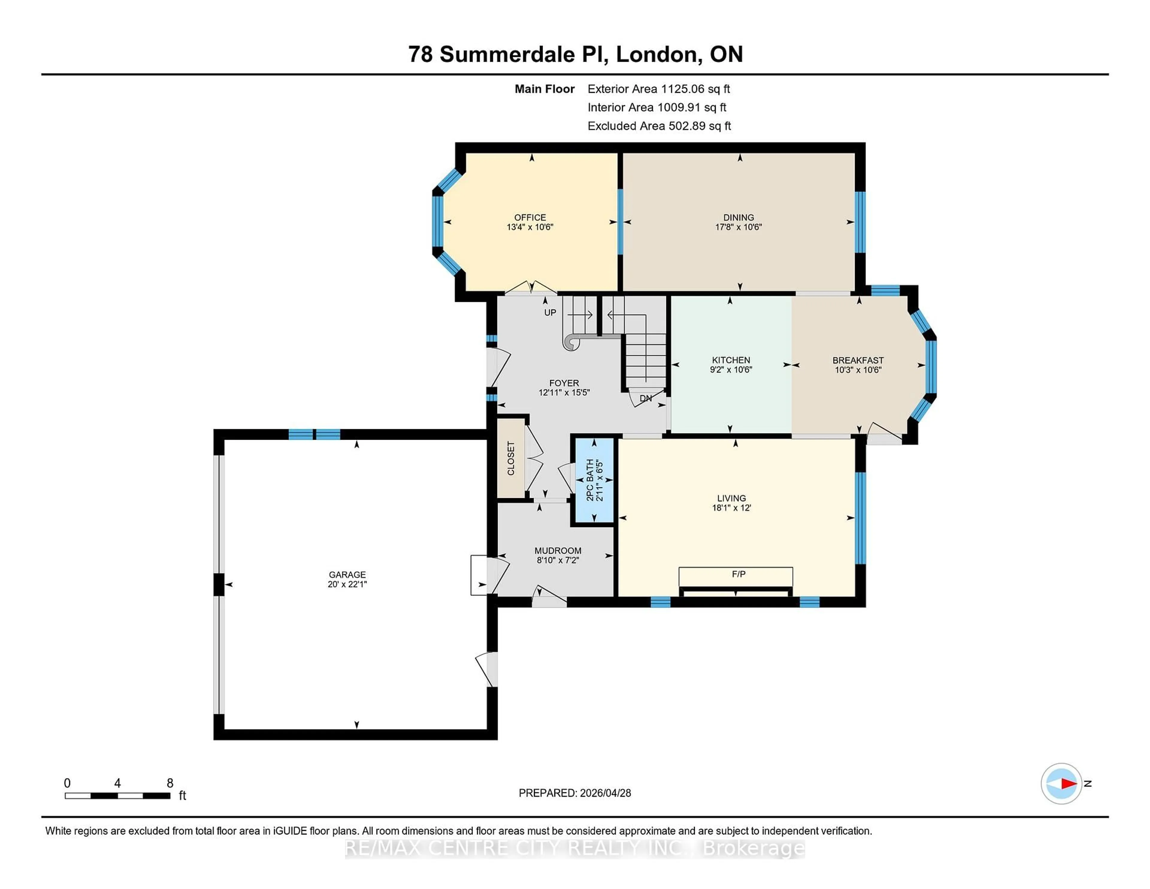 Floor plan for 78 Summerdale Pl, London South Ontario N6K 4C5