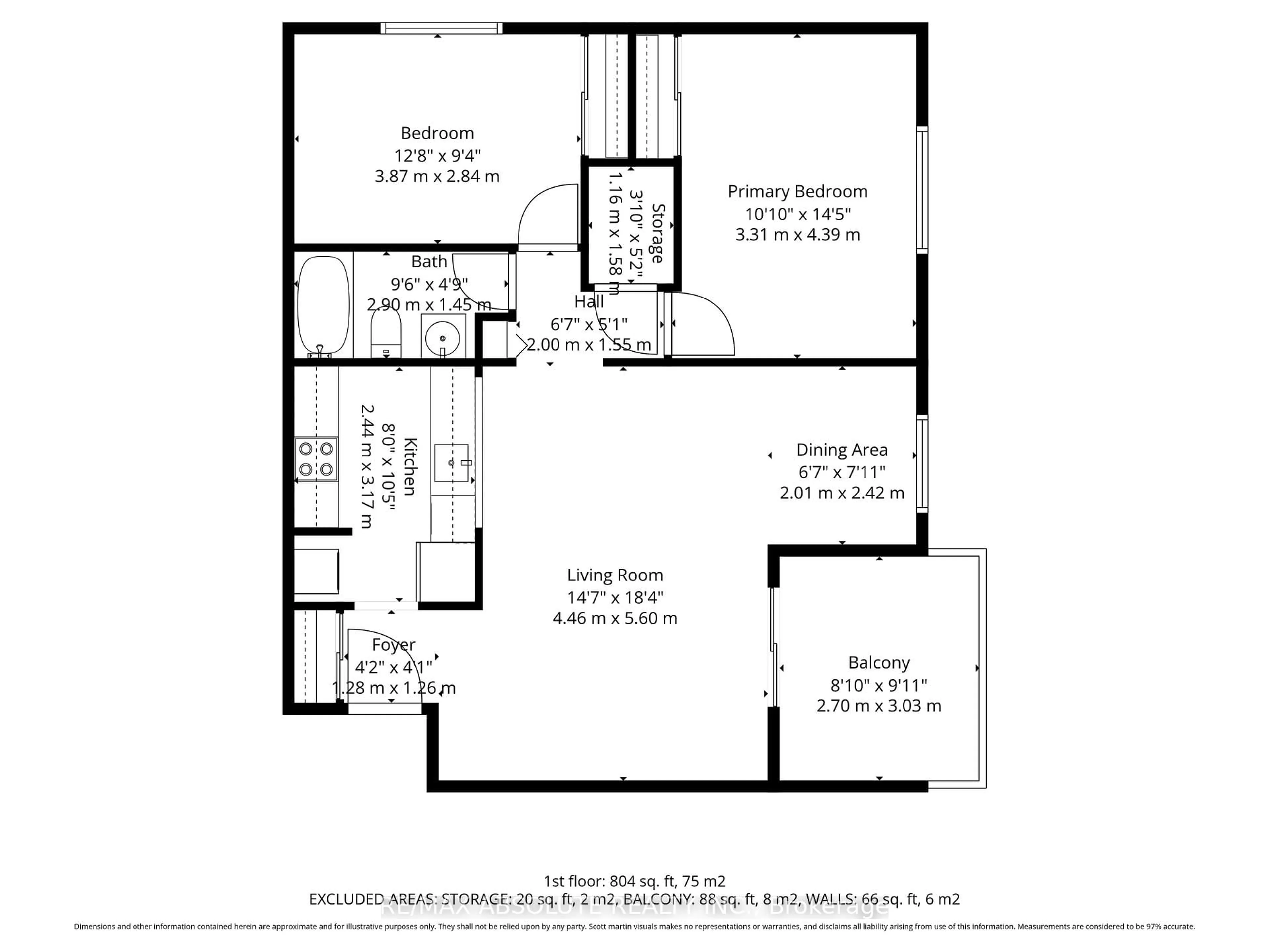 Floor plan for 216 Viewmount Dr #415, Ottawa Ontario K2E 7X4
