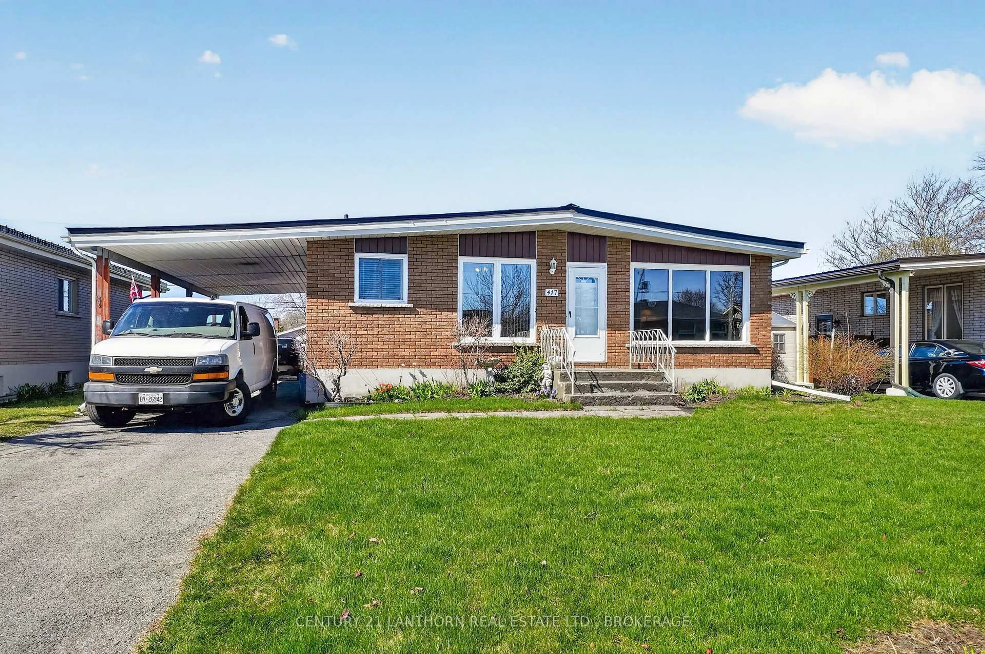 Home with brick exterior material, street for 417 Beach Ave, Cornwall Ontario K6H 5P3