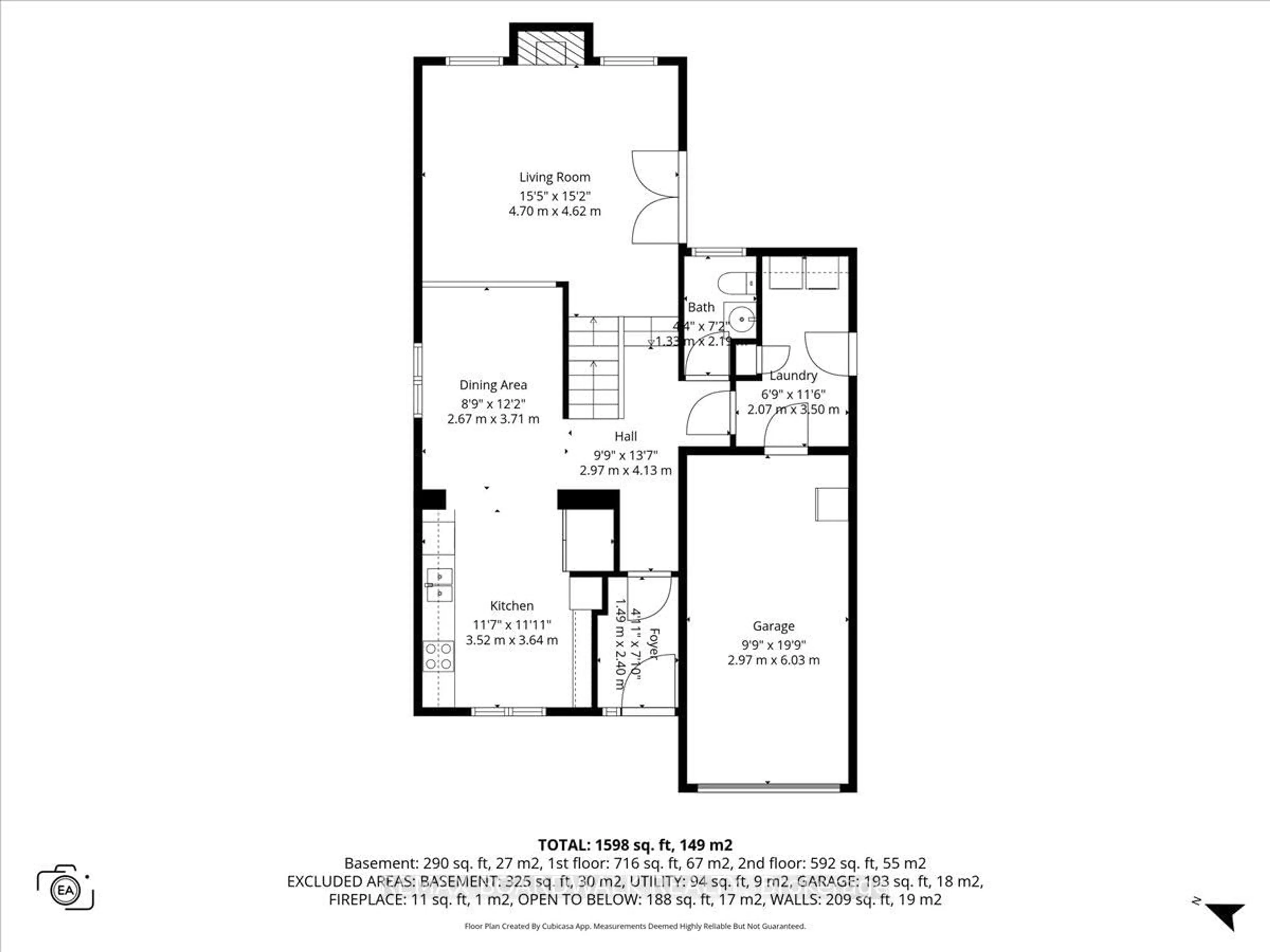 Floor plan for 1837 Windflower Way, Orleans Ontario K1C 5Z8