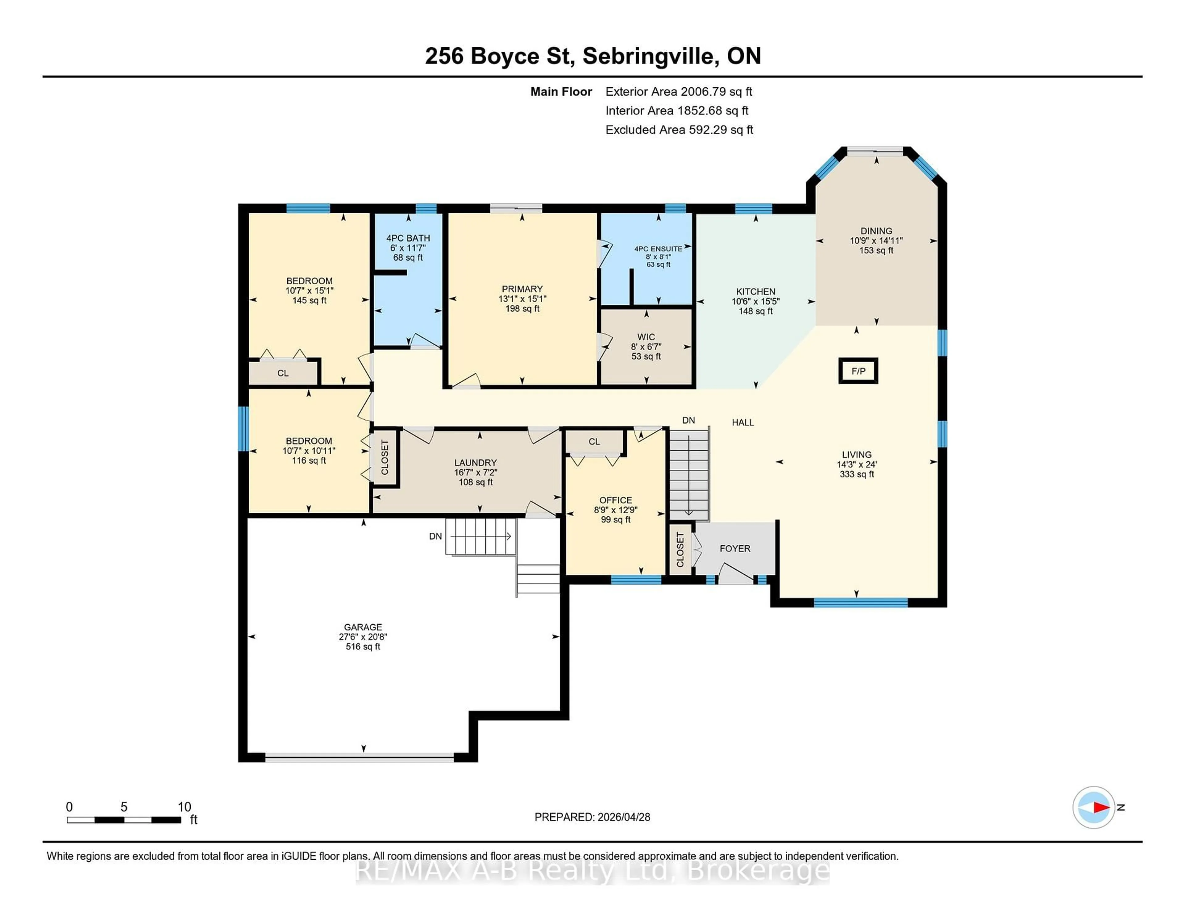 Floor plan for 256 Boyce St, Perth South Ontario N0K 1X0