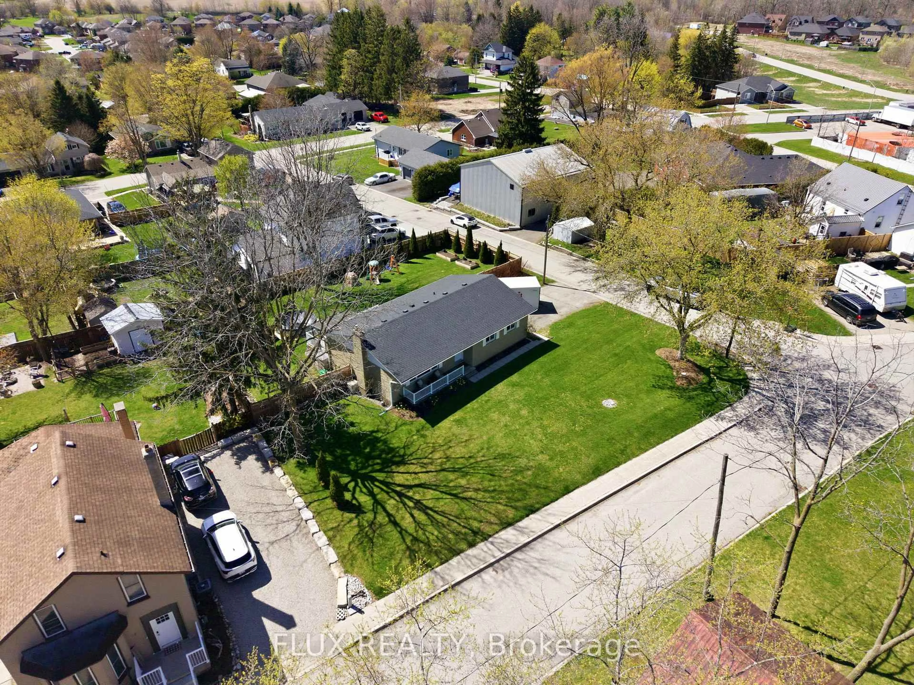 A pic from outside/outdoor area/front of a property/back of a property/a pic from drone, street for 16 Muma St, Blandford-Blenheim Ontario N0J 1G0