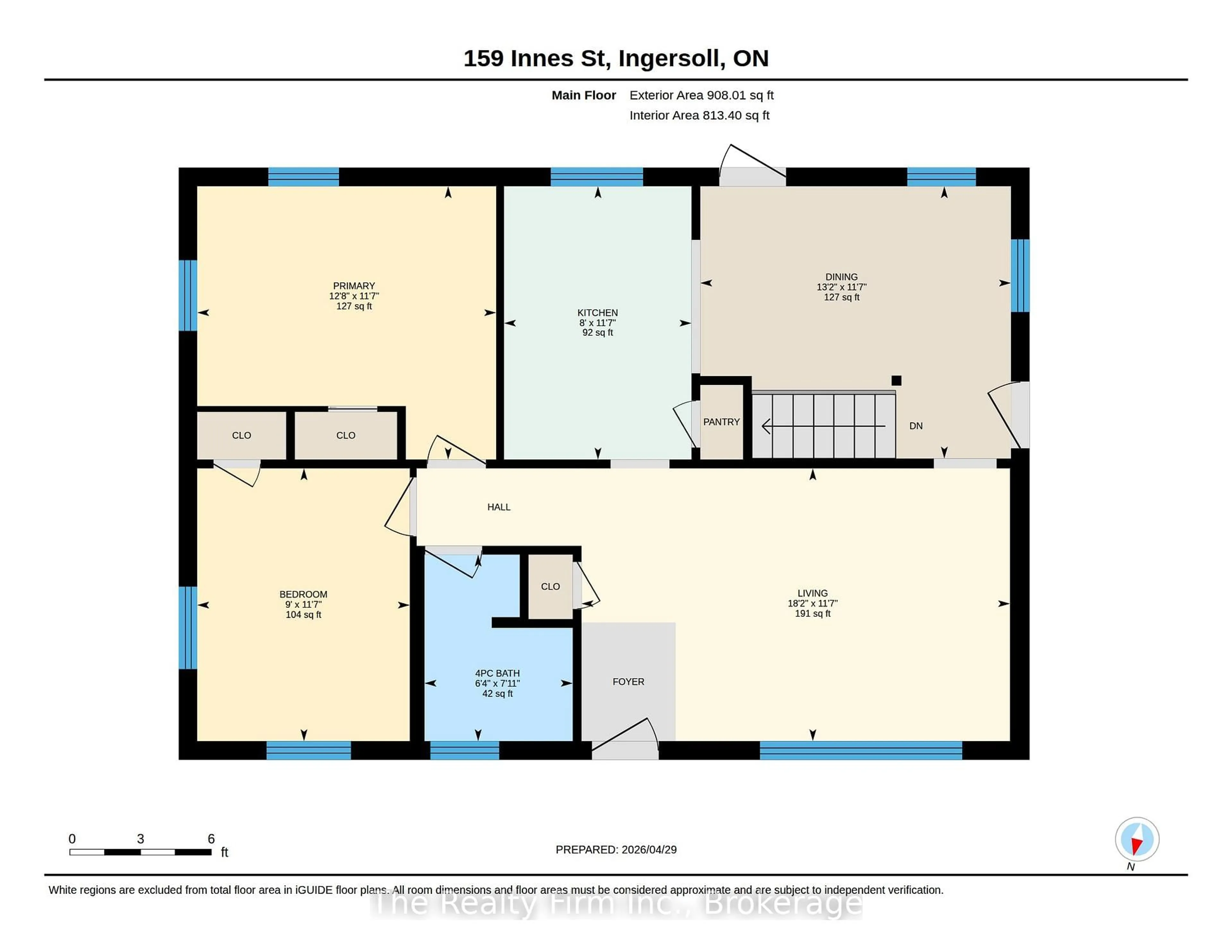 Floor plan for 159 Innes St, Ingersoll Ontario N5C 2R7