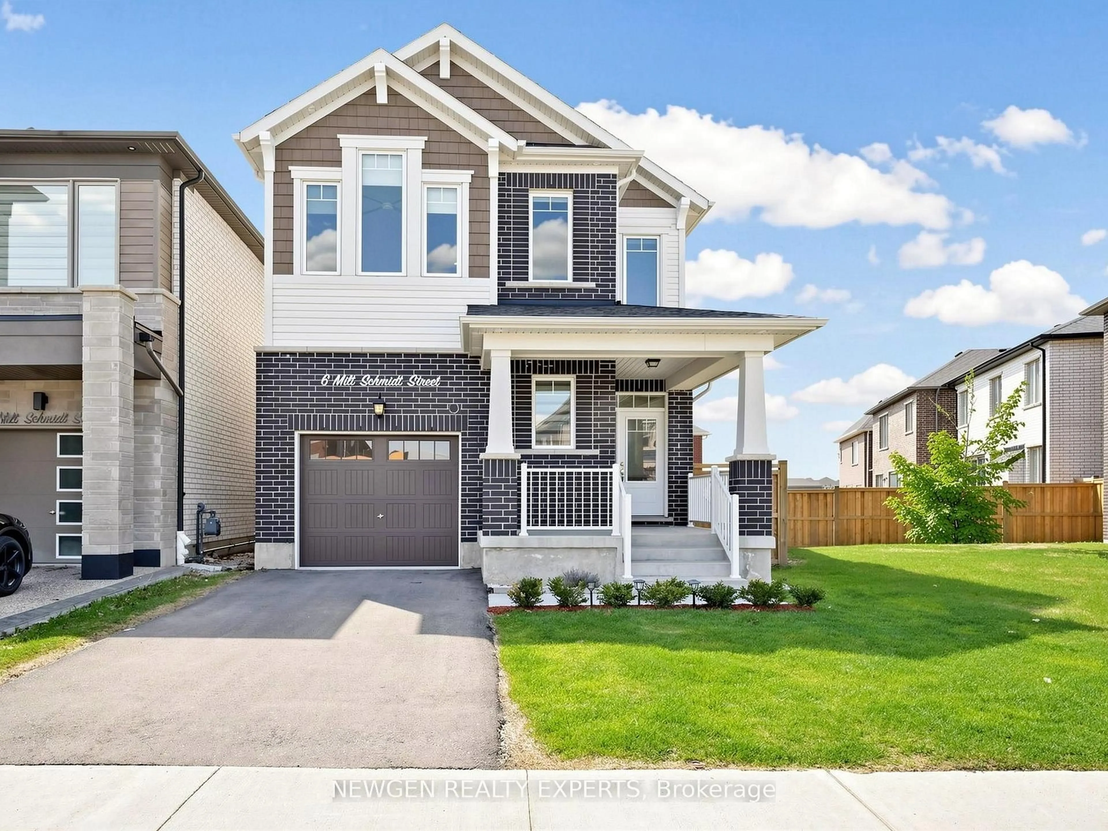Home with vinyl exterior material, street for 6 Milt Schmidt St, Kitchener Ontario N2R 0T2