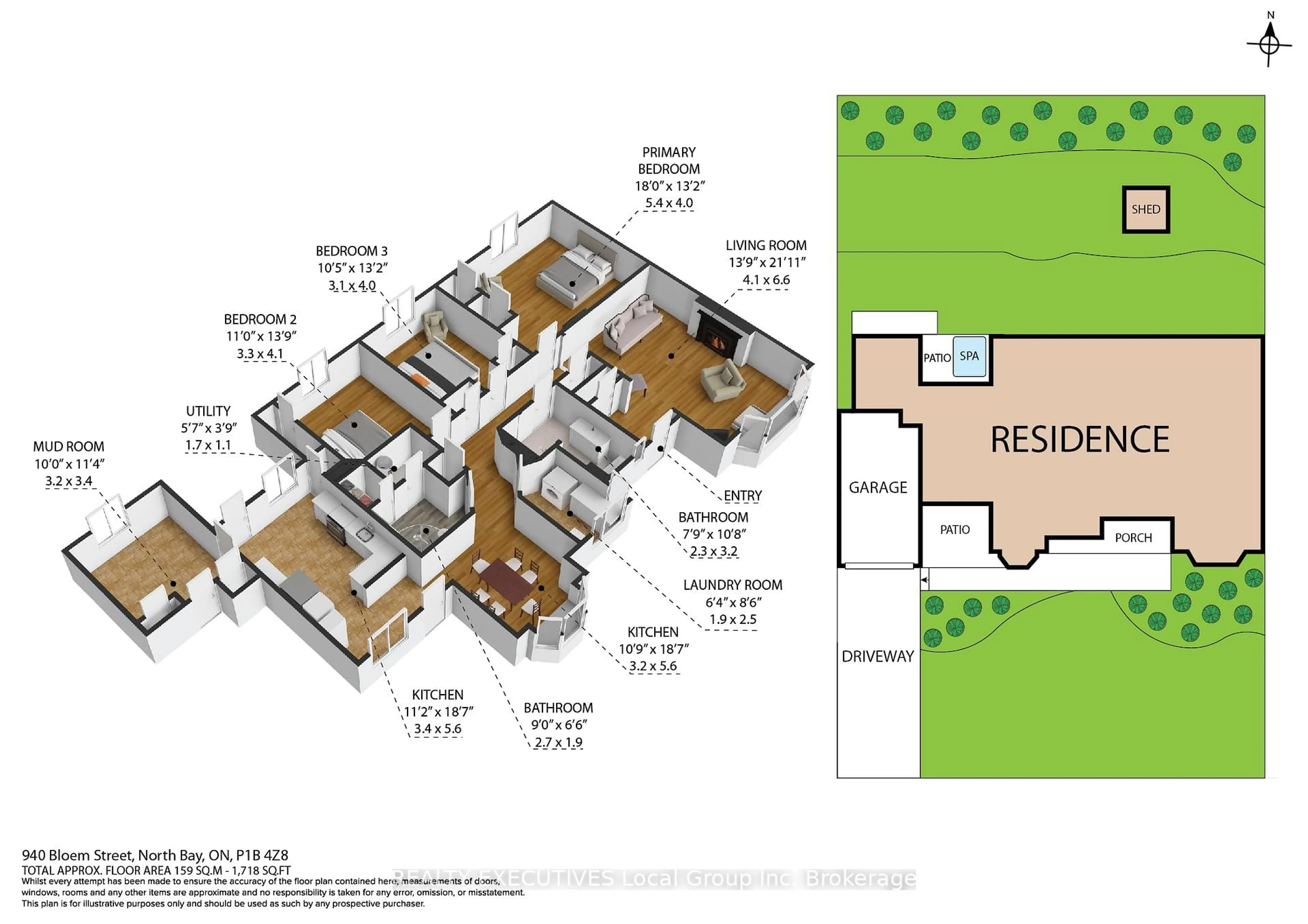 Floor plan for 940 BLOEM St, North Bay Ontario P1B 4Z8