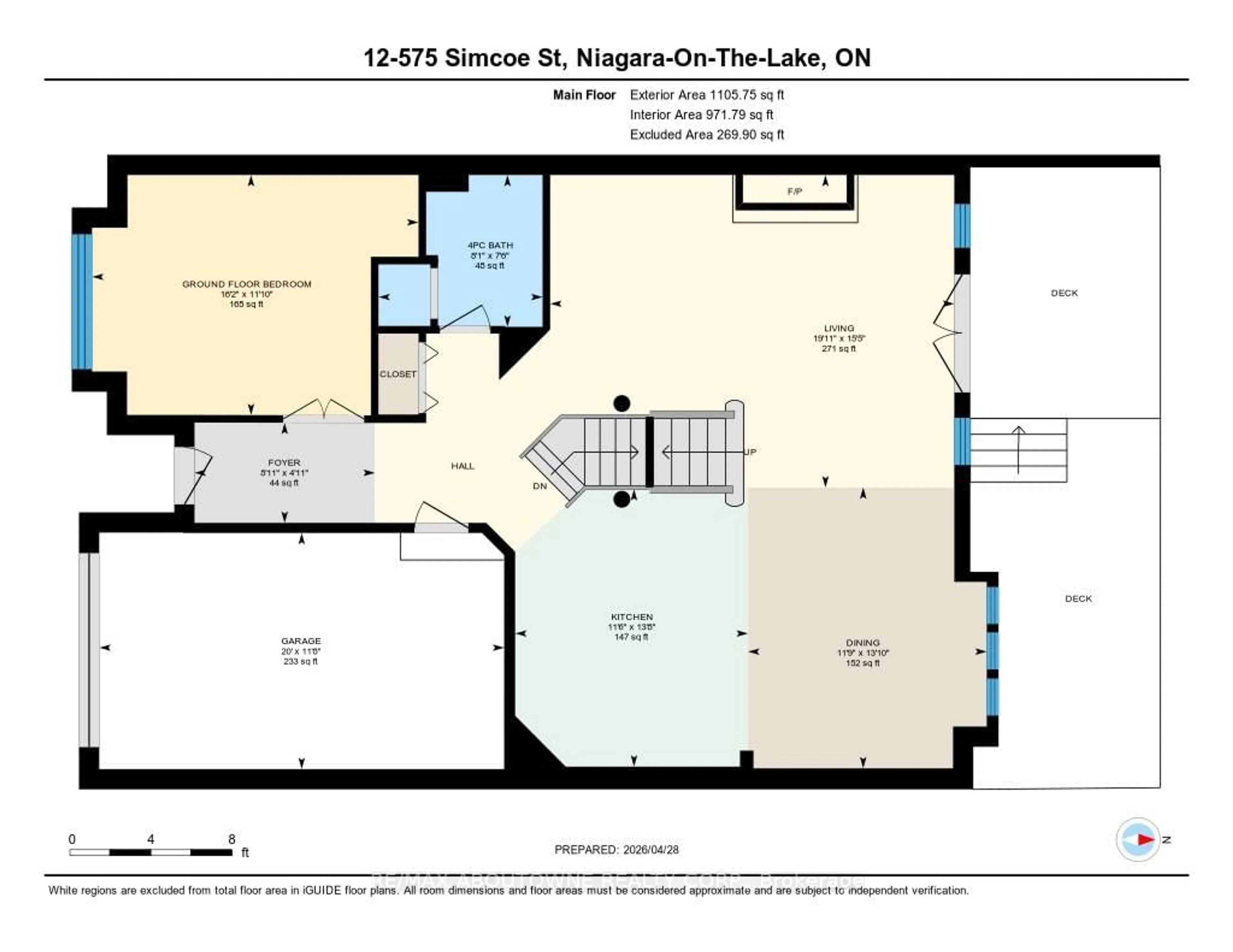 Floor plan for 575 Simcoe St #12, Niagara-on-the-Lake Ontario L0S 1J0