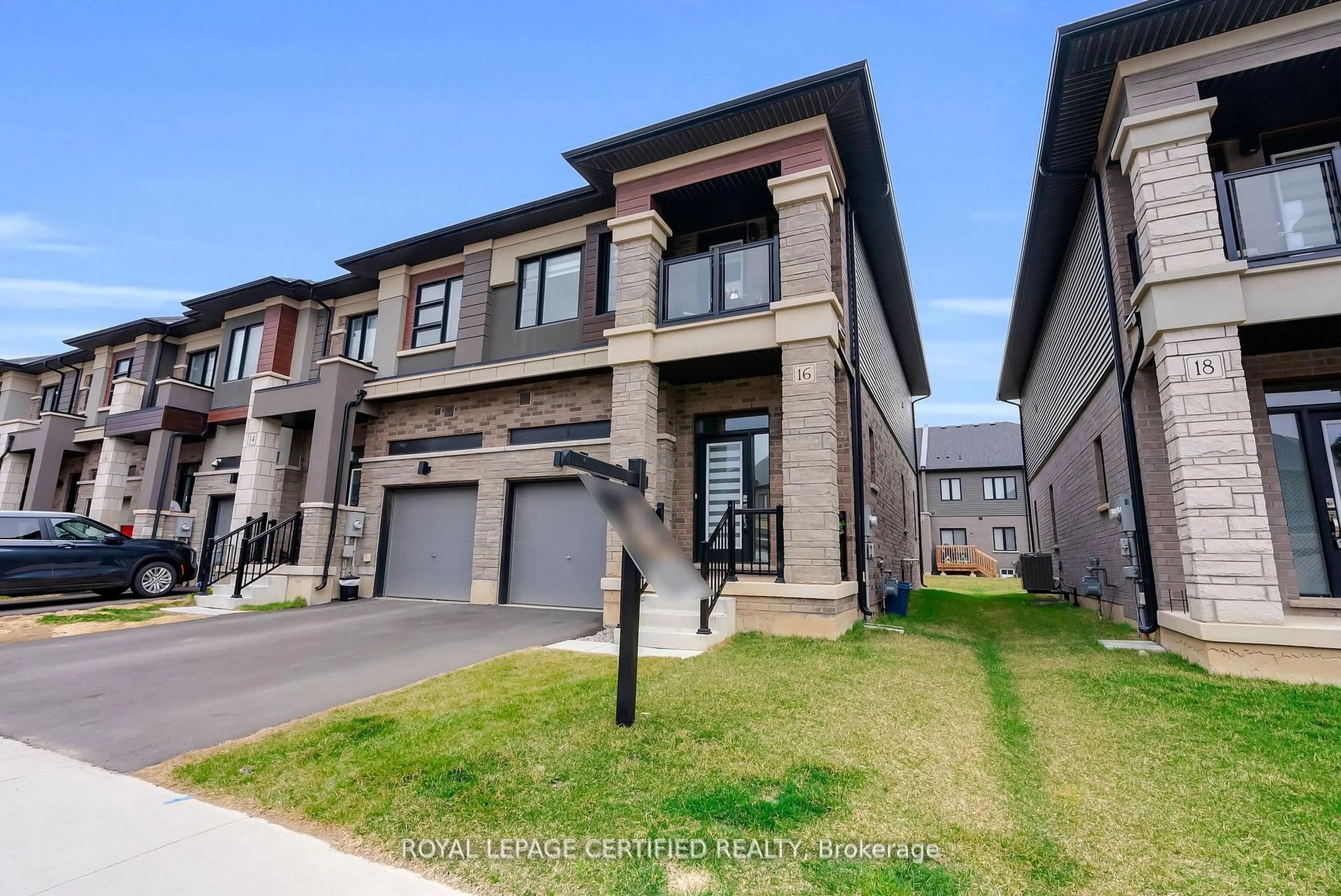 Home with brick exterior material, street for 16 Dennis Ave, Brantford Ontario N3V 0C1