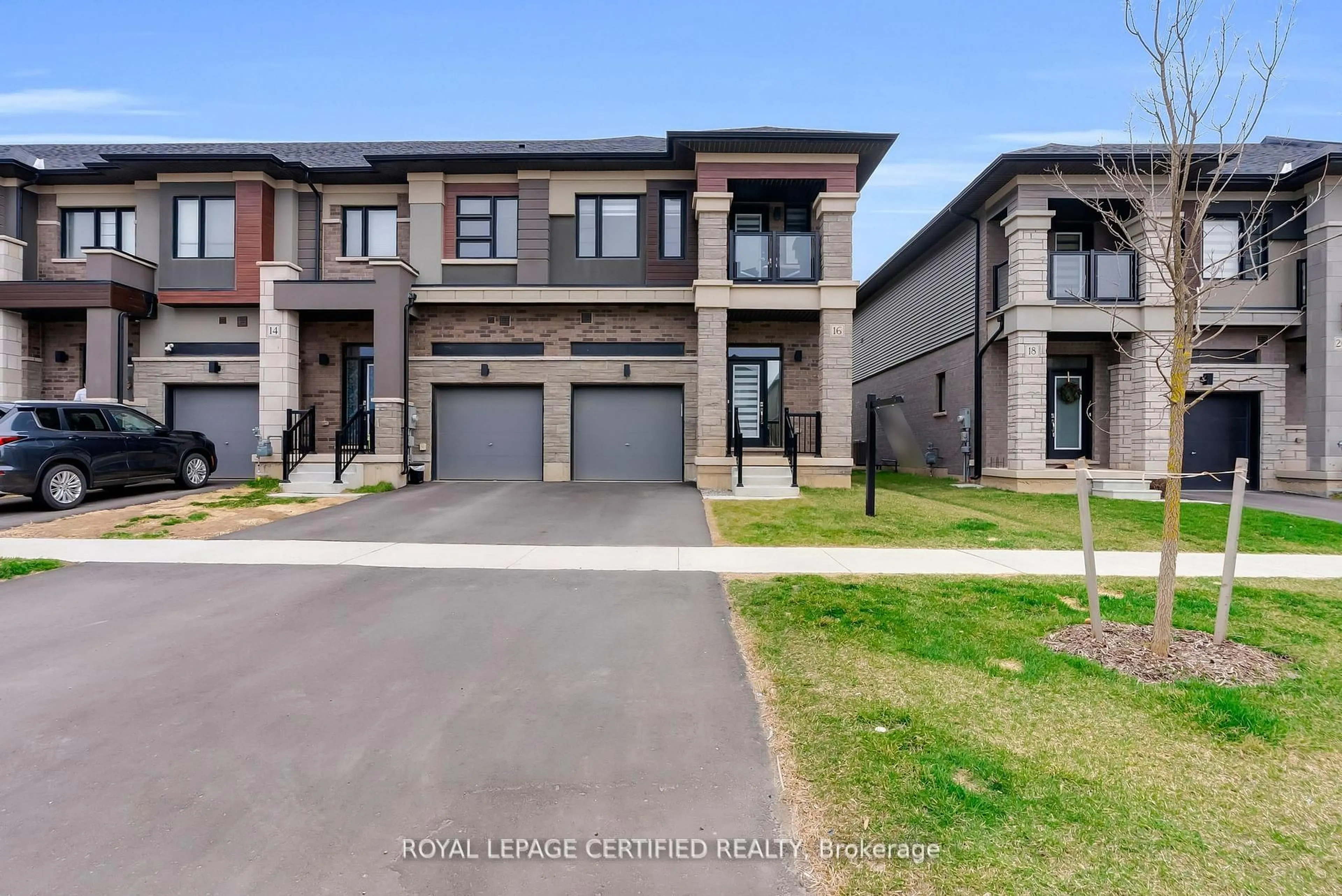 Home with brick exterior material, street for 16 Dennis Ave, Brantford Ontario N3V 0C1