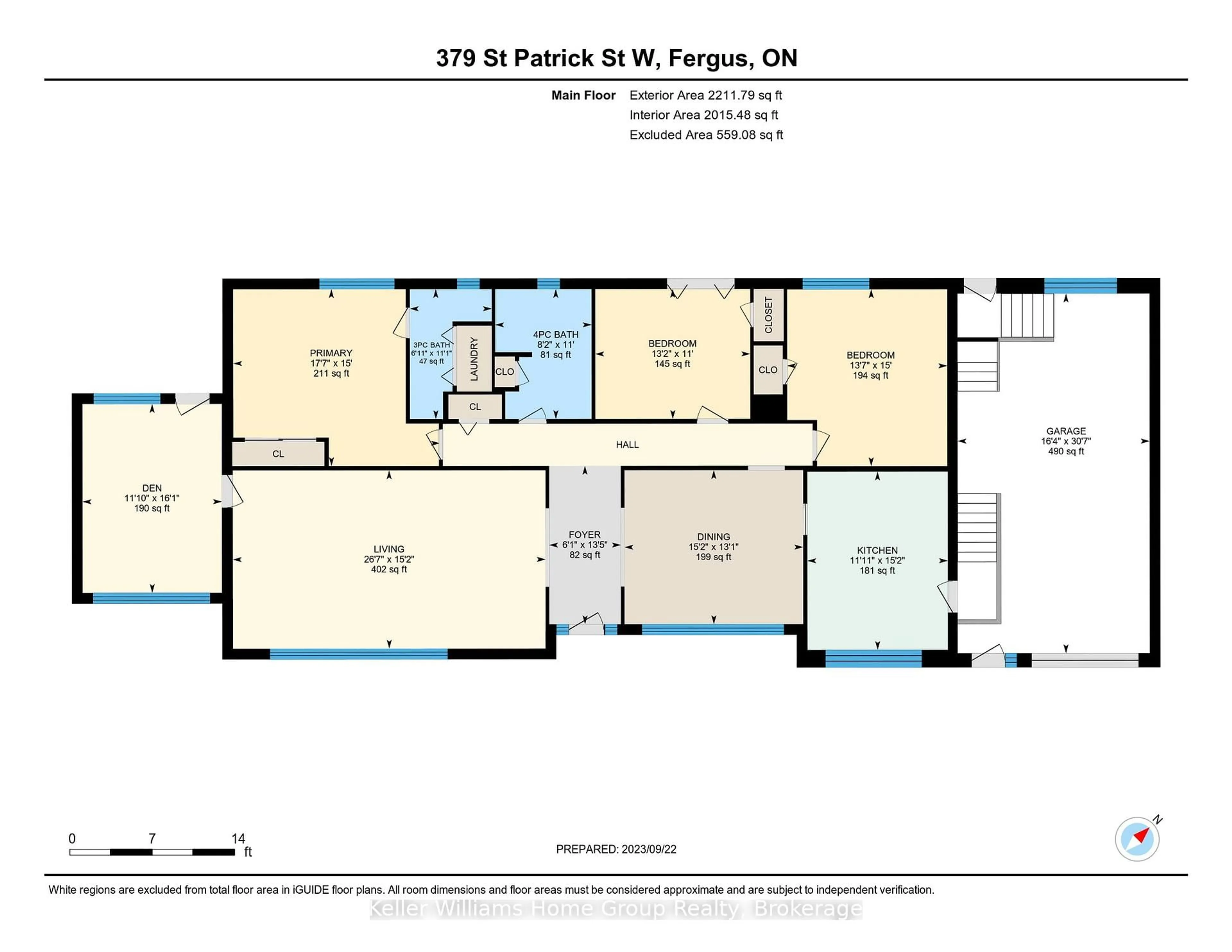 Floor plan for 379 St Patrick St, Centre Wellington Ontario N1M 1L8