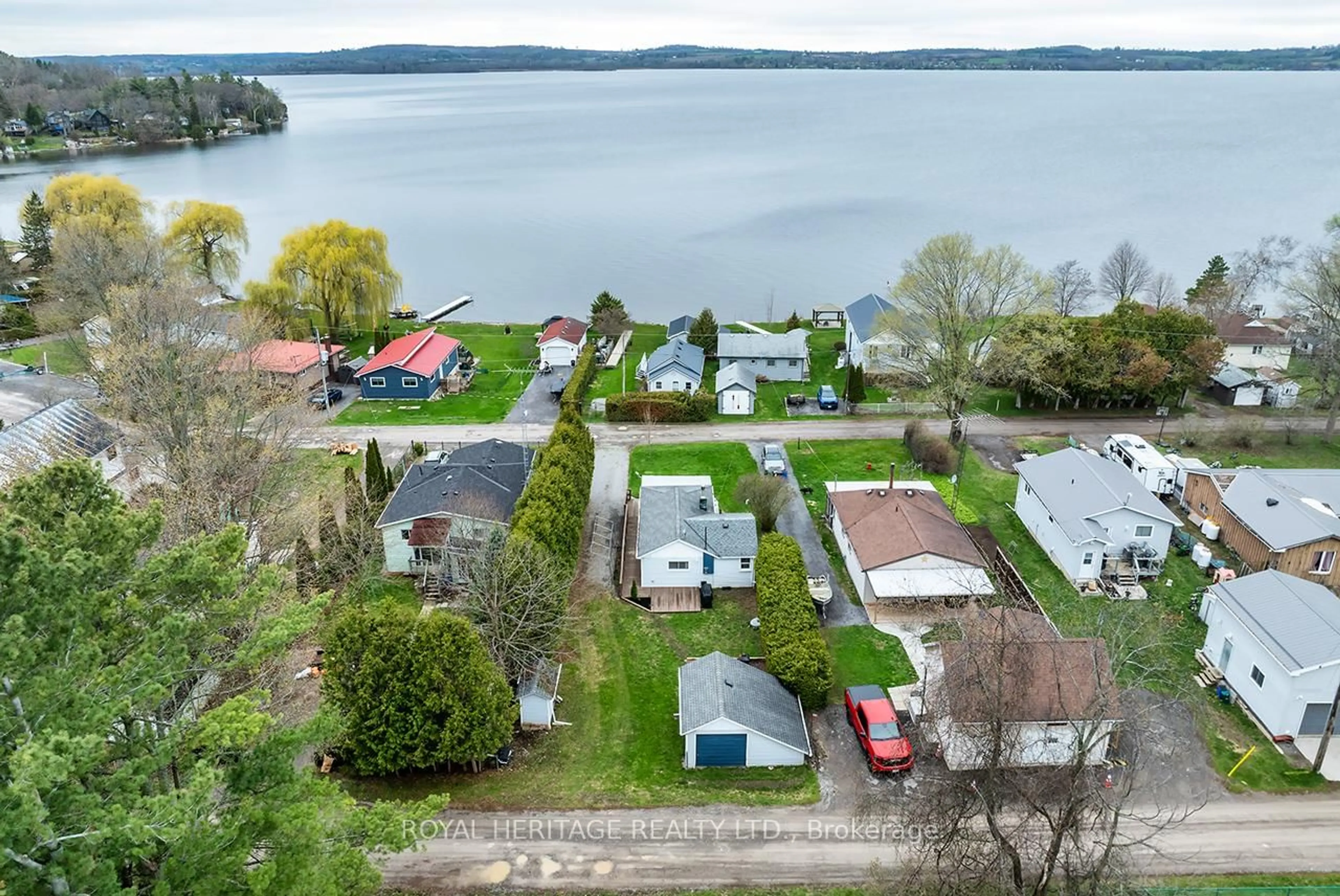 A pic from outside/outdoor area/front of a property/back of a property/a pic from drone, water/lake/river/ocean view for 5139 Halstead Beach Rd 275 Rd, Hamilton Township Ontario K0L 1E0