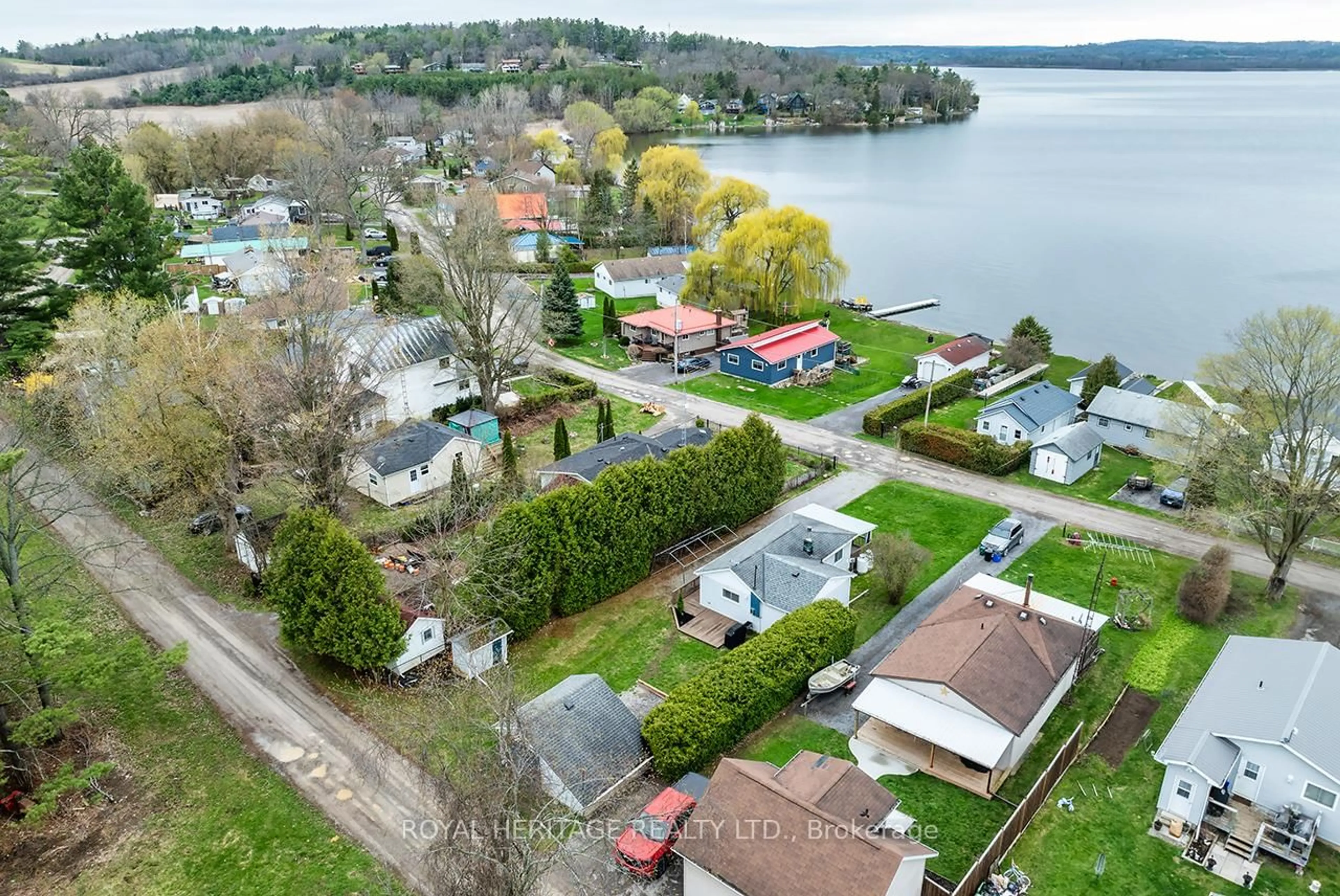 A pic from outside/outdoor area/front of a property/back of a property/a pic from drone, water/lake/river/ocean view for 5139 Halstead Beach Rd 275 Rd, Hamilton Township Ontario K0L 1E0