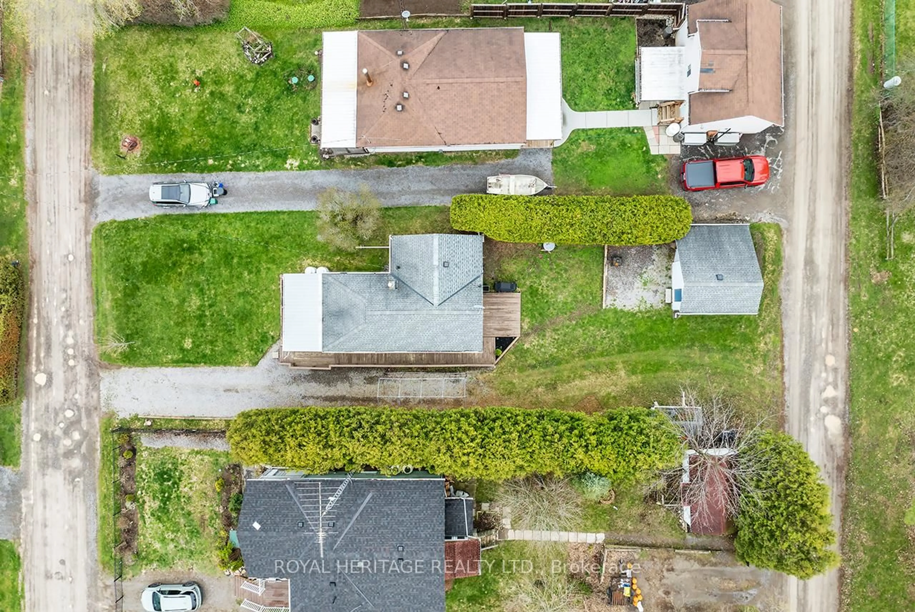 A pic from outside/outdoor area/front of a property/back of a property/a pic from drone, street for 5139 Halstead Beach Rd 275 Rd, Hamilton Township Ontario K0L 1E0