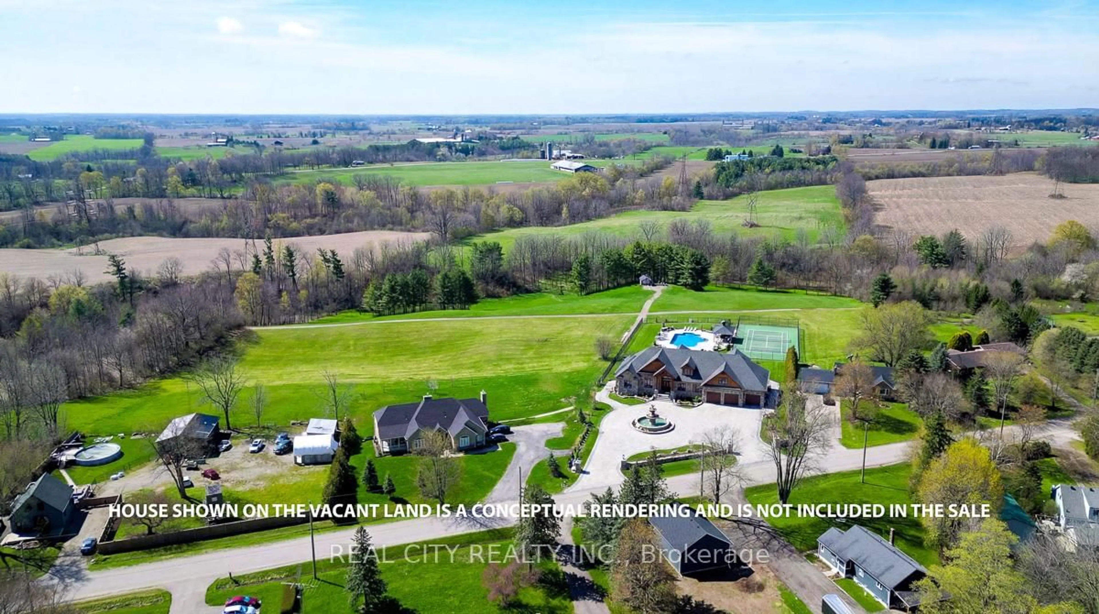 A pic from outside/outdoor area/front of a property/back of a property/a pic from drone, mountain view for 47 River Rd, Brantford Ontario N3R 0C1