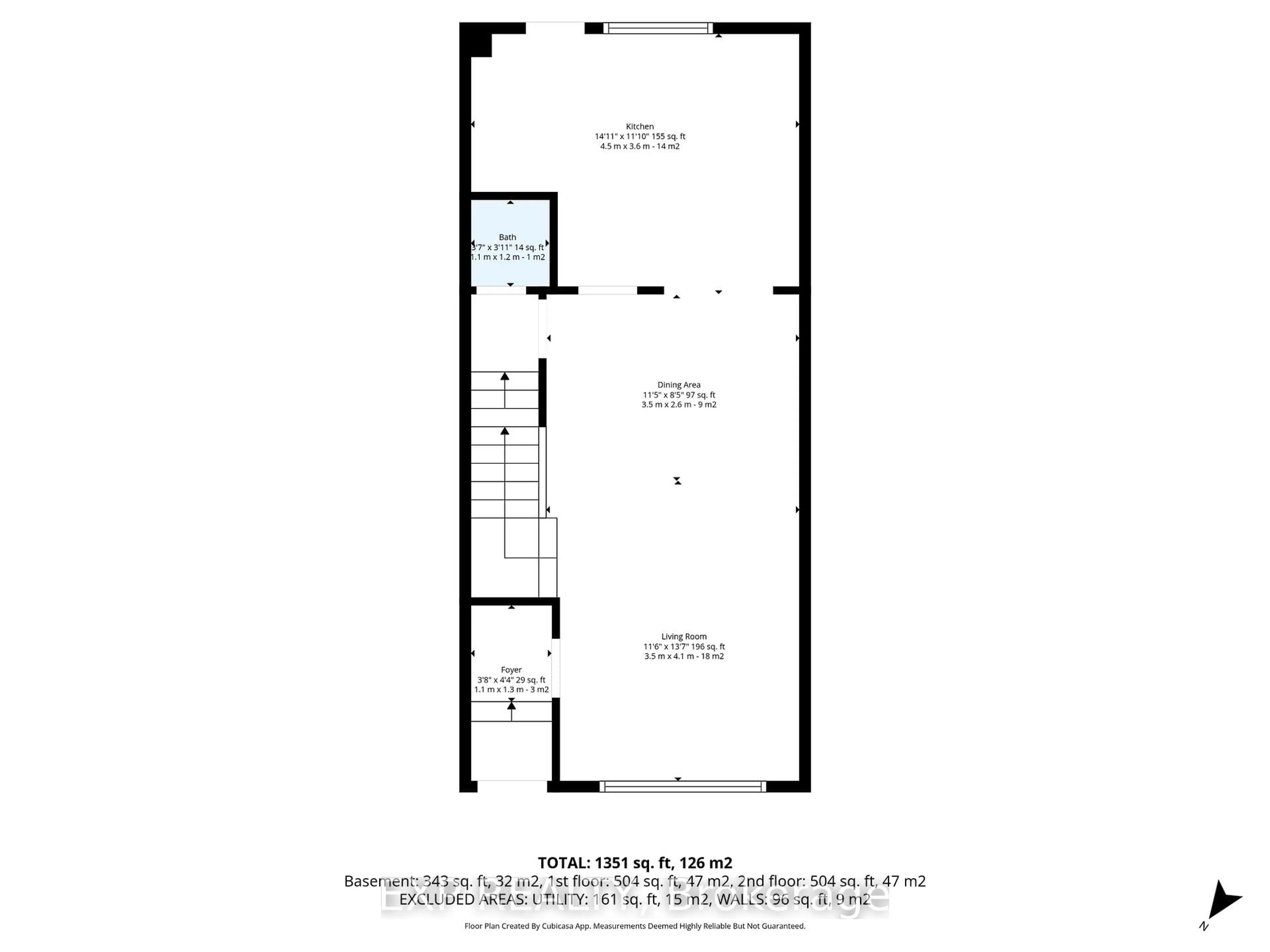 Floor plan for 1518 Lepage Ave, Ottawa Ontario K1Z 8C9