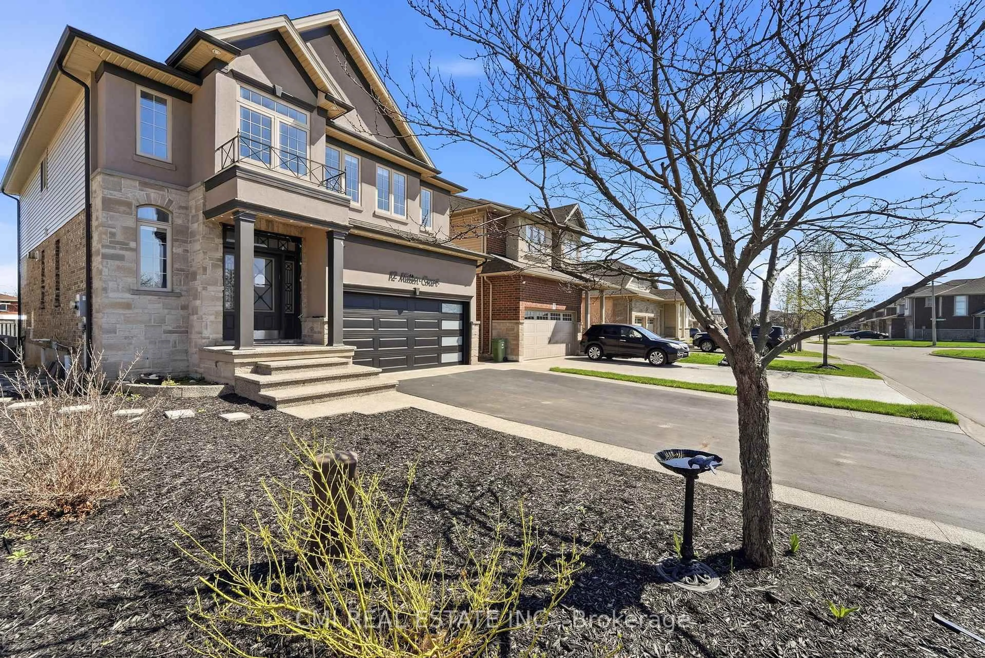 Home with brick exterior material, street for 12 Mitten Crt, Hamilton Ontario L8W 0B3