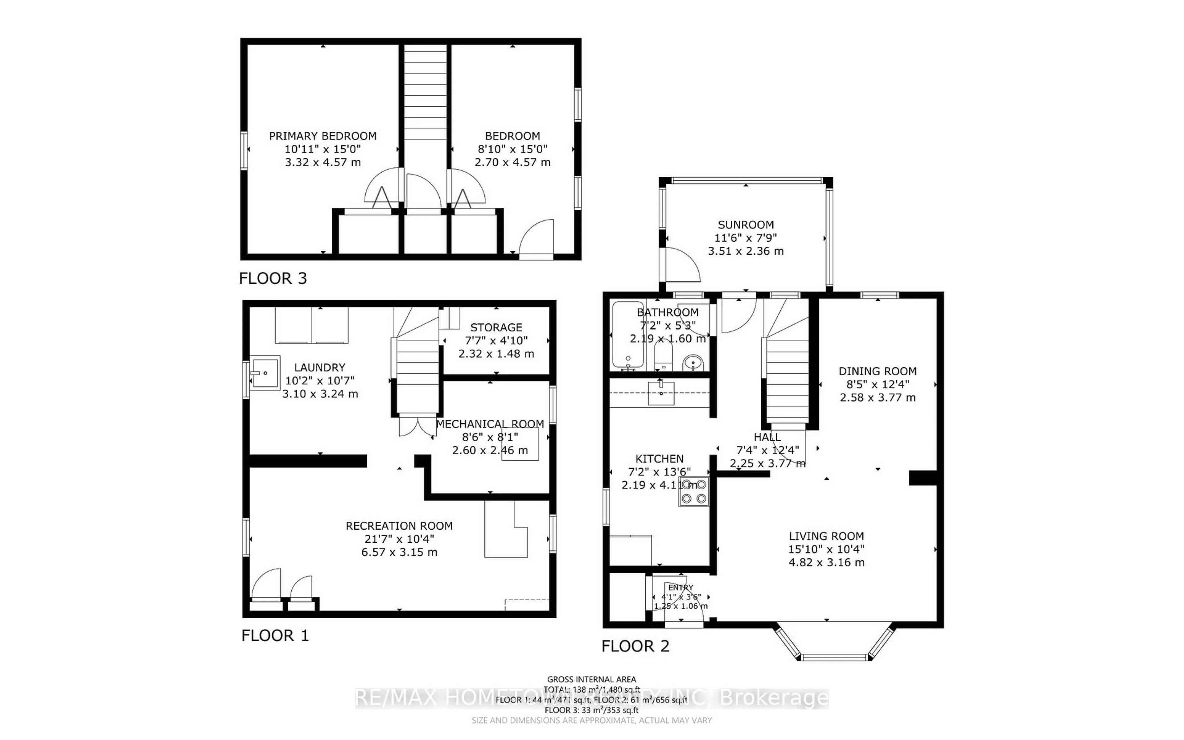 Floor plan for 80 Chaffey St, Brockville Ontario K6V 4L7