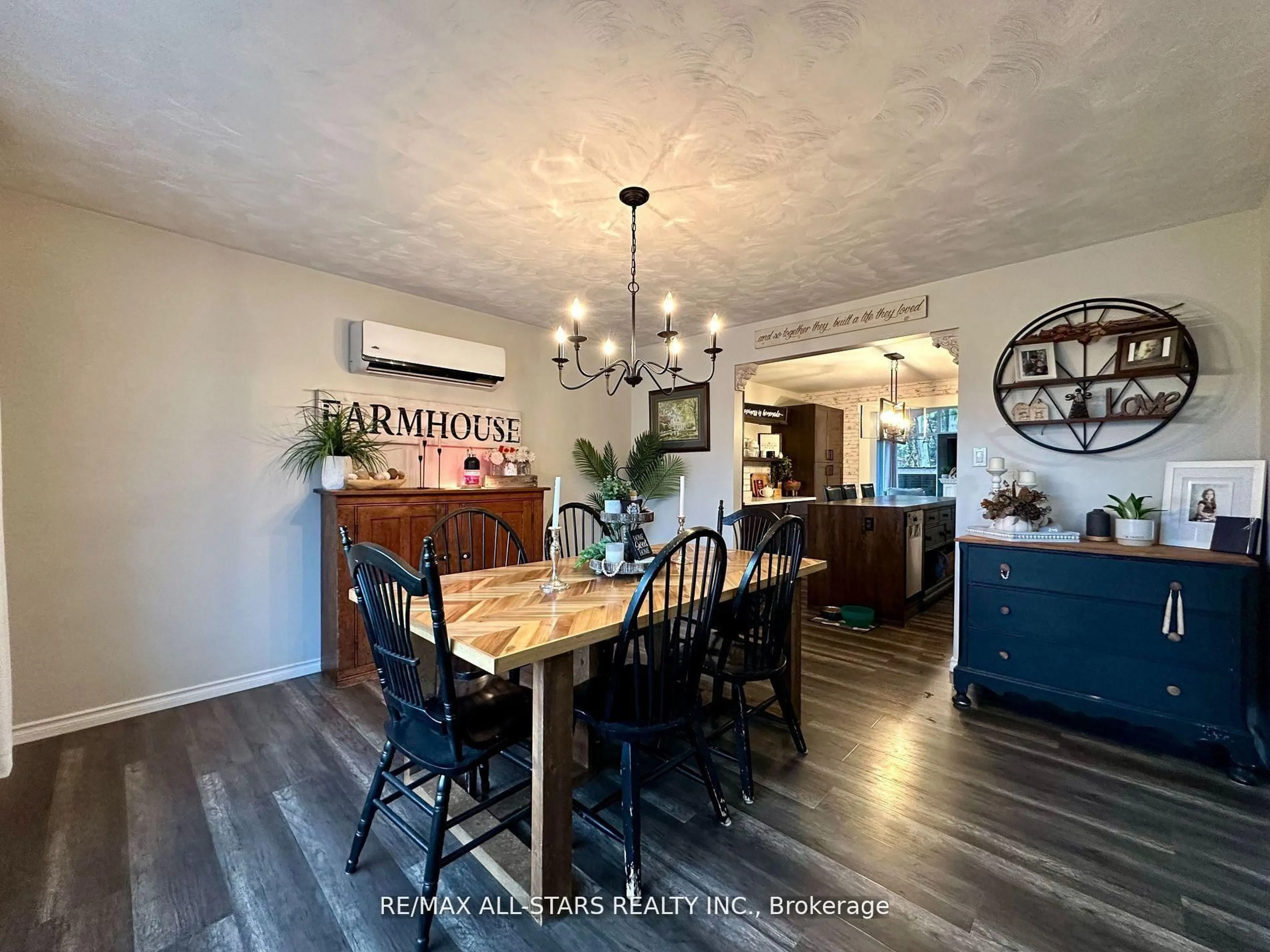 Open concept kitchen, wood/laminate floor for 1956 County 8 Rd, Kawartha Lakes Ontario K0M 1A0