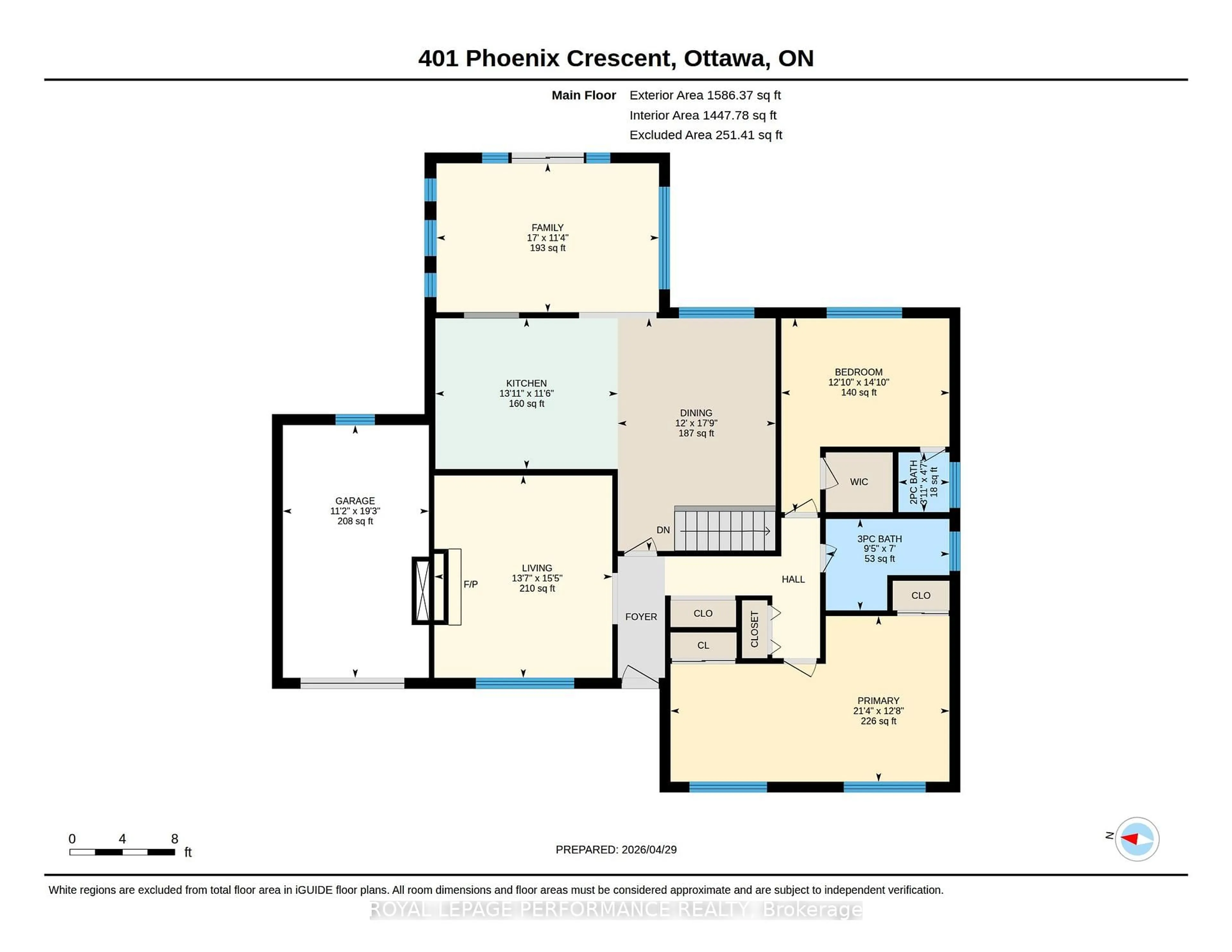 Floor plan for 401 Phoenix Cres, Orleans Ontario K1E 1V6