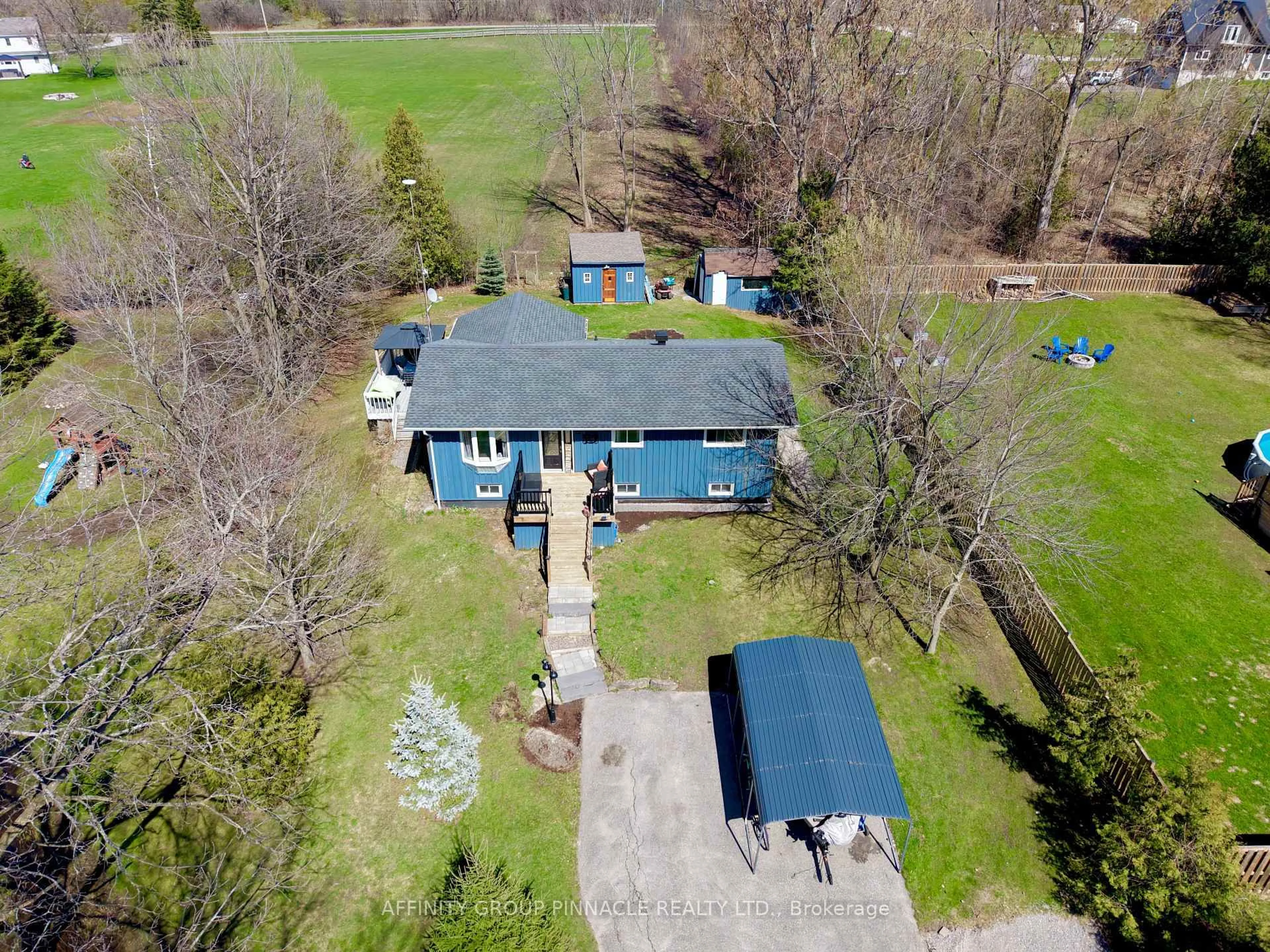 A pic from outside/outdoor area/front of a property/back of a property/a pic from drone, street for 39 Muskie Dr, Kawartha Lakes Ontario K0M 2C0