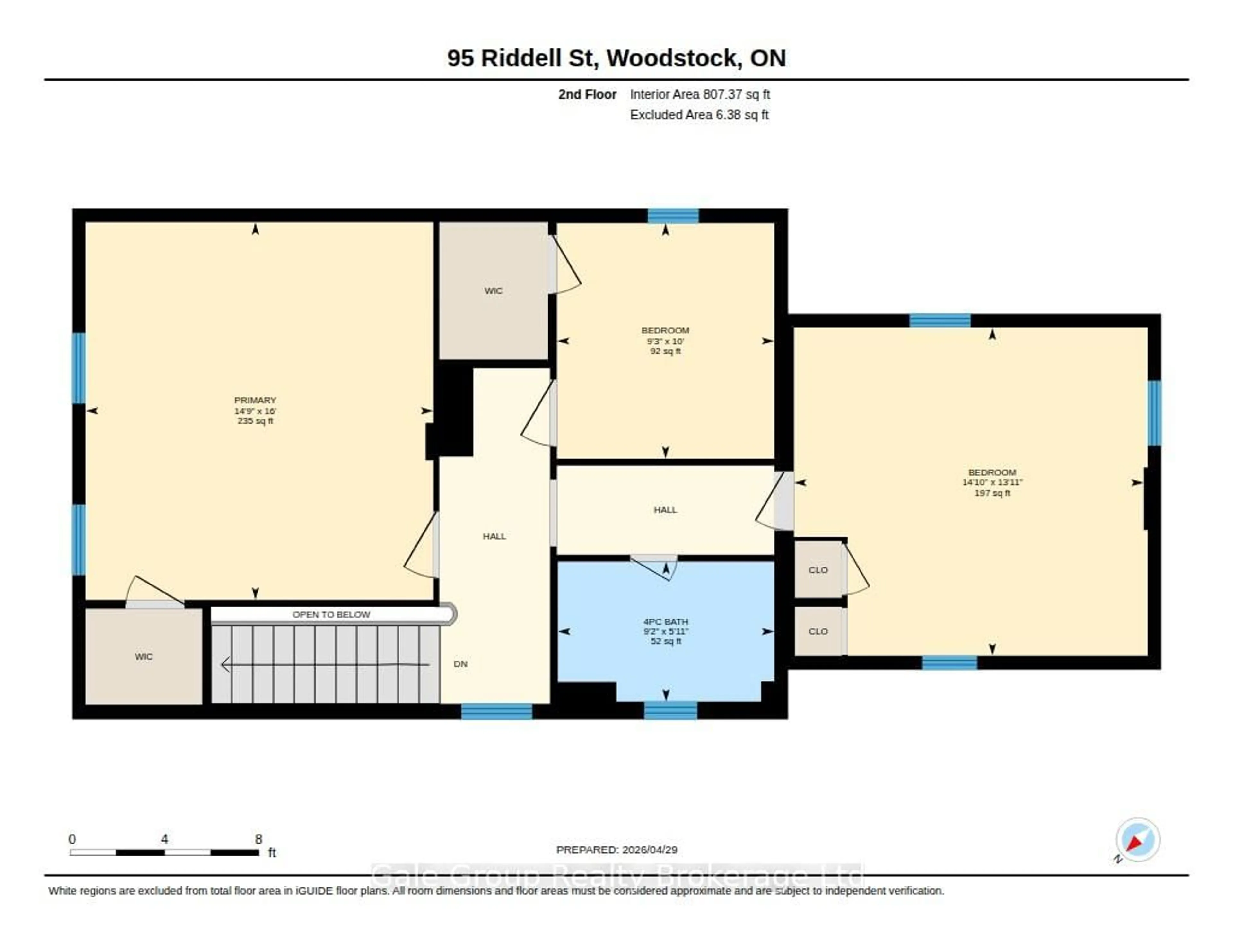 Floor plan for 95 Riddell St, Woodstock Ontario N4S 6M2