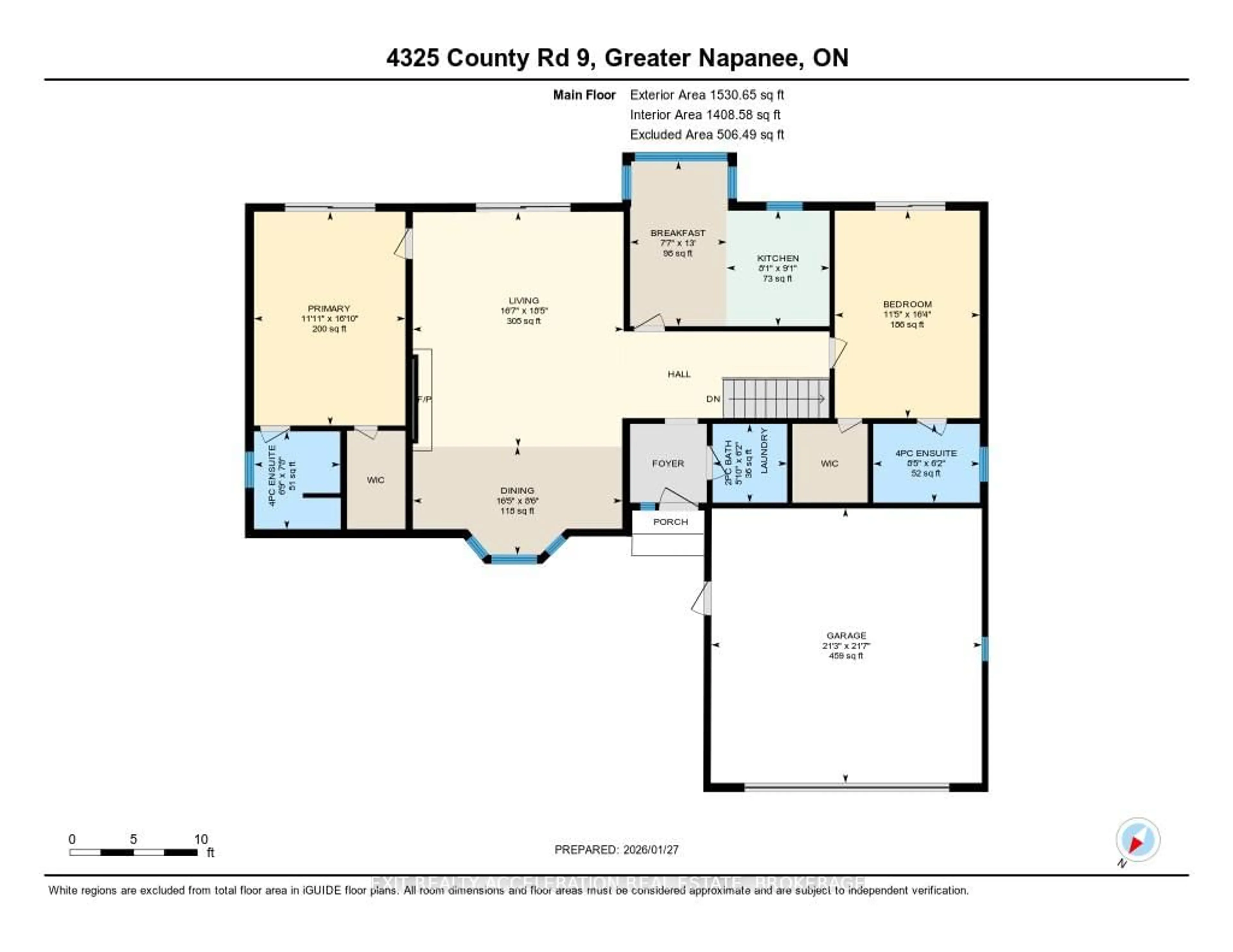 Floor plan for 4325 County Rd 9, Napanee Ontario K7R 3K8