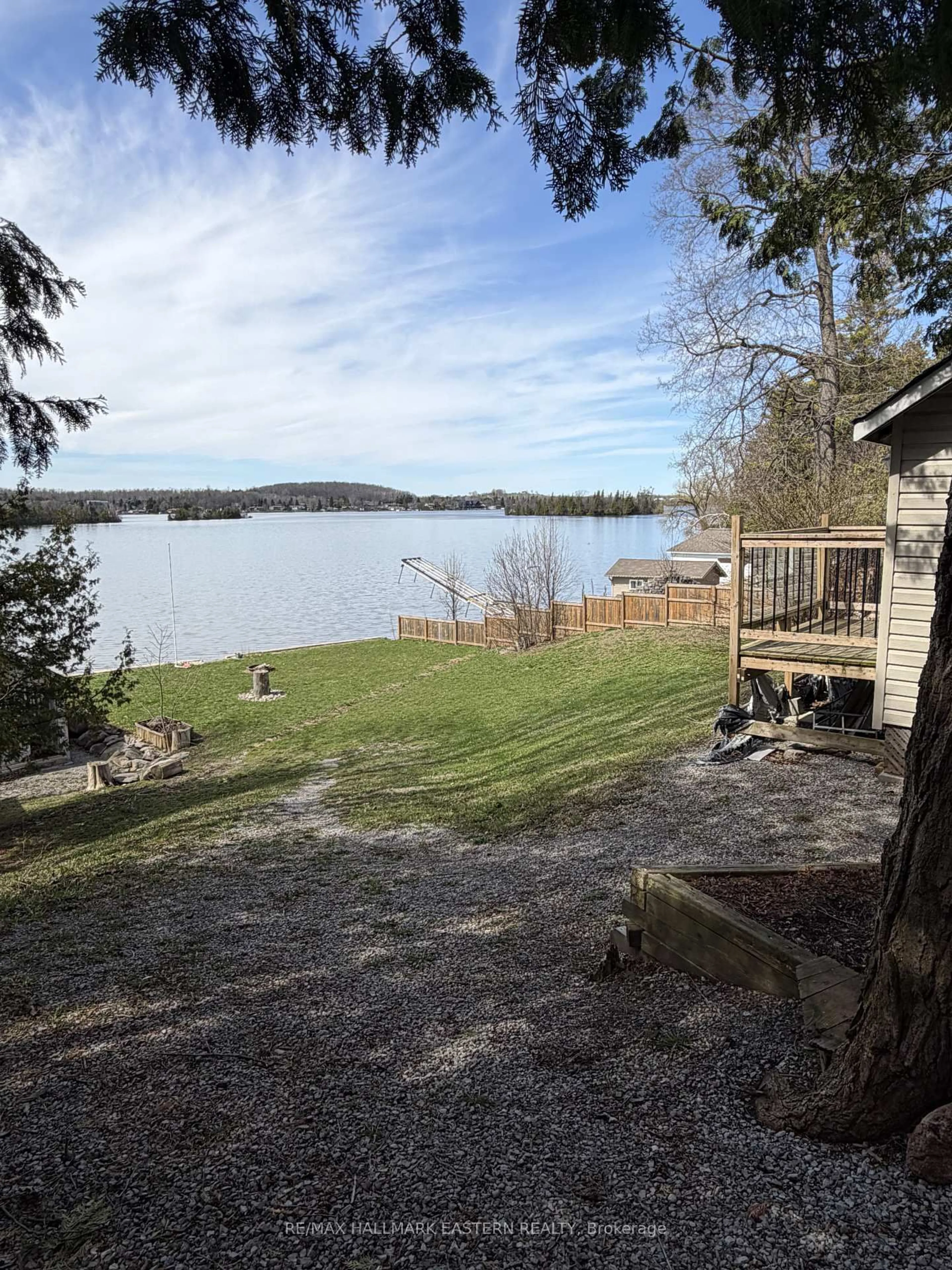 Patio, water/lake/river/ocean view for 344 Fife Ave, Selwyn Ontario K9J 6X3