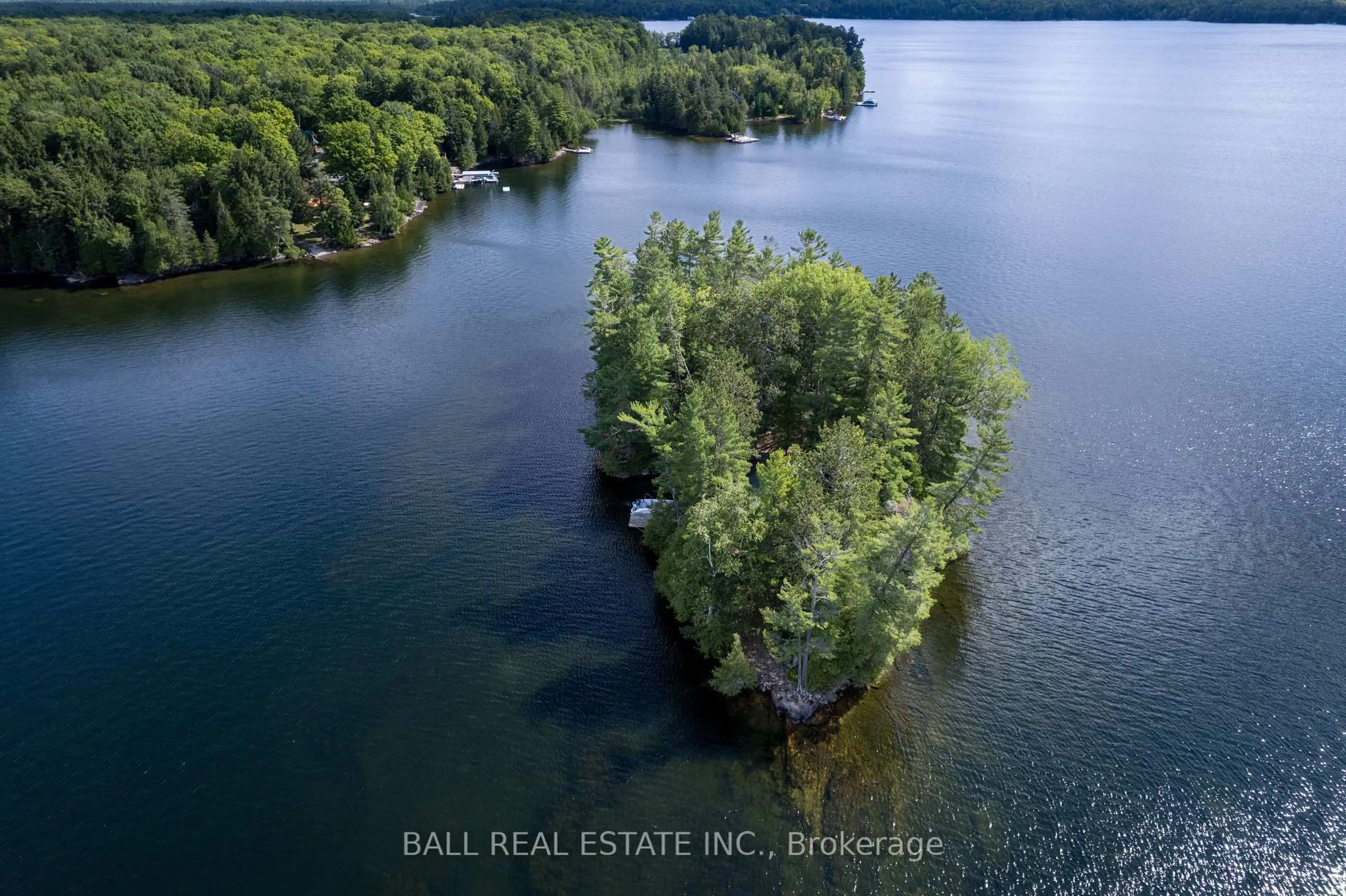 A pic from outside/outdoor area/front of a property/back of a property/a pic from drone, water/lake/river/ocean view for 25 Garden Island, North Kawartha Ontario K0L 1A0