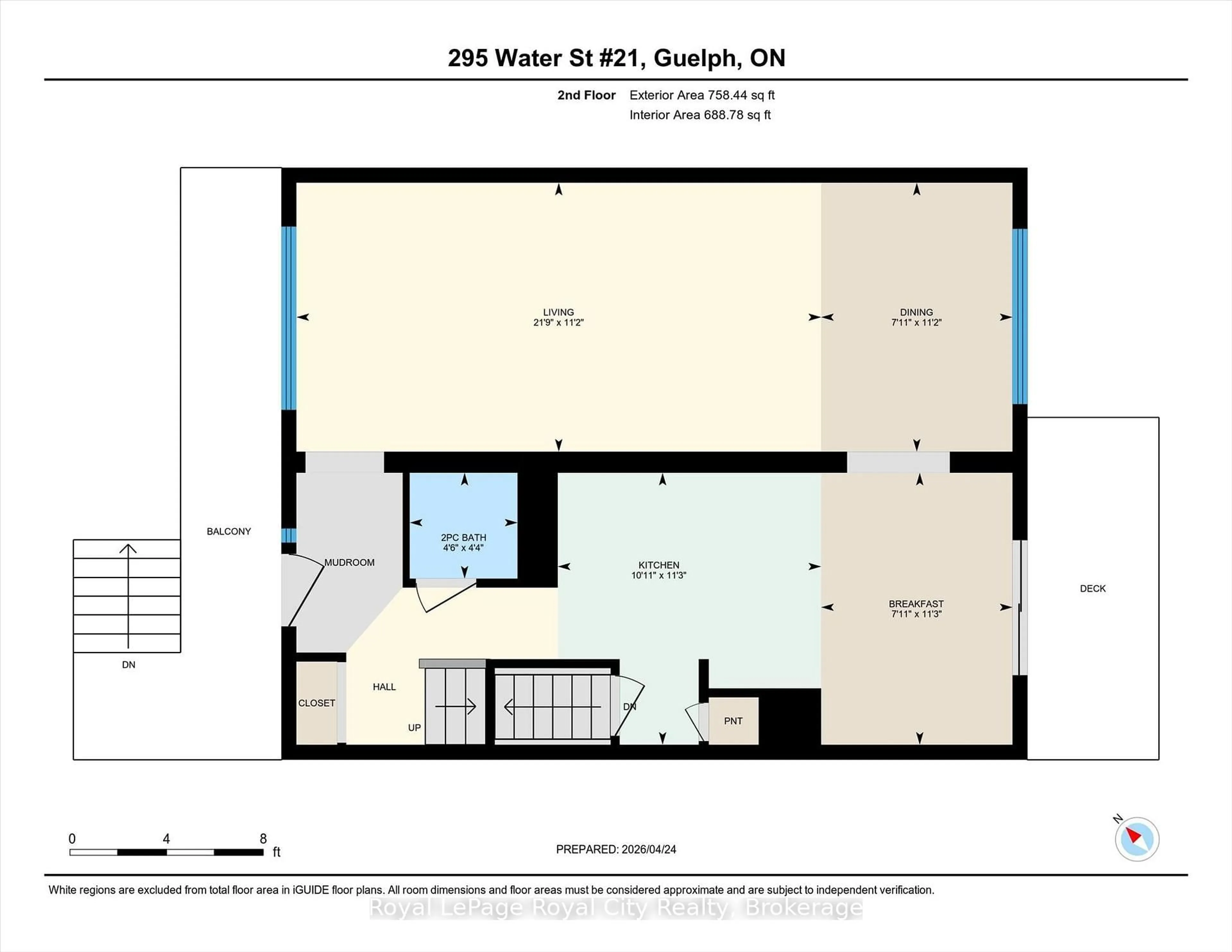 Floor plan for 295 Water St #21, Guelph Ontario N1G 2X5