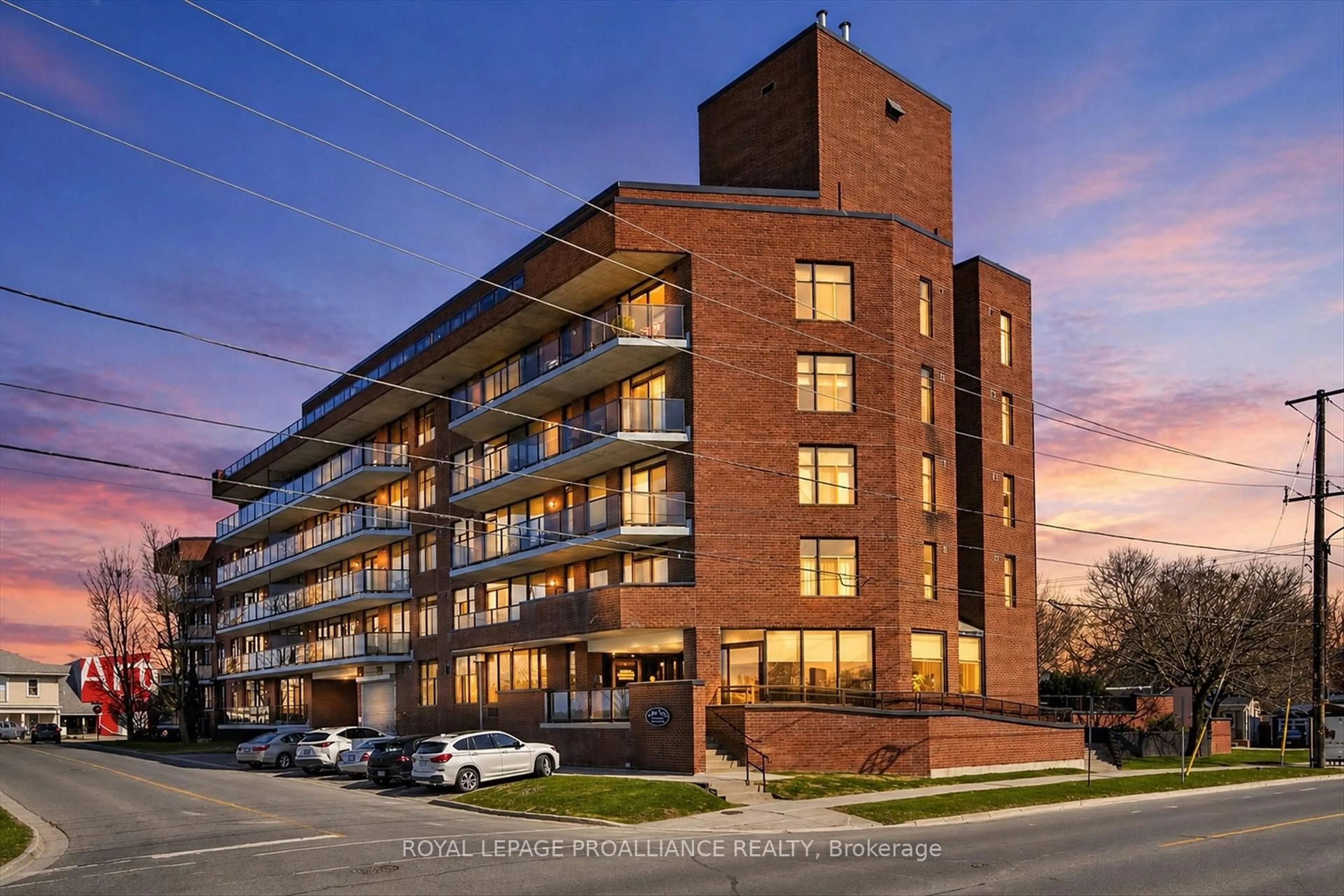 Home with brick exterior material, building for 2 George St #502, Peterborough Ontario K9J 8K8
