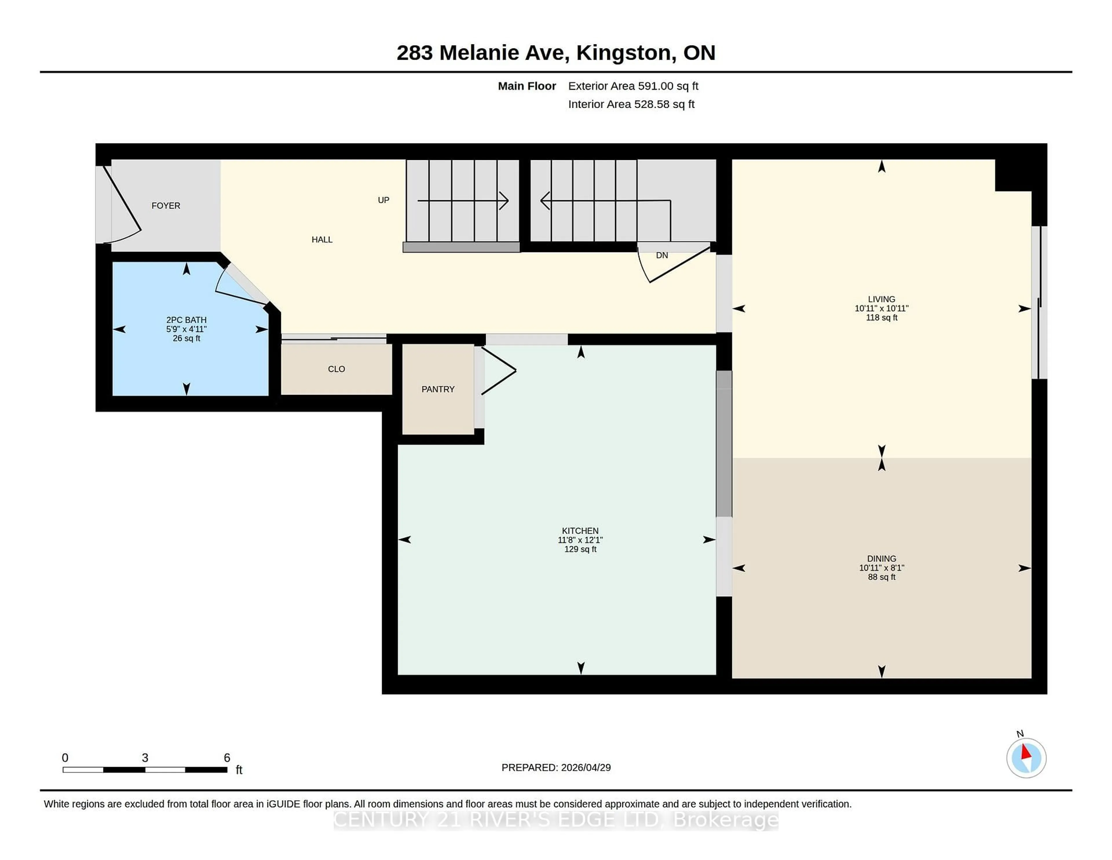 Floor plan for 283 Melanie Ave, Kingston Ontario K7M 8C1