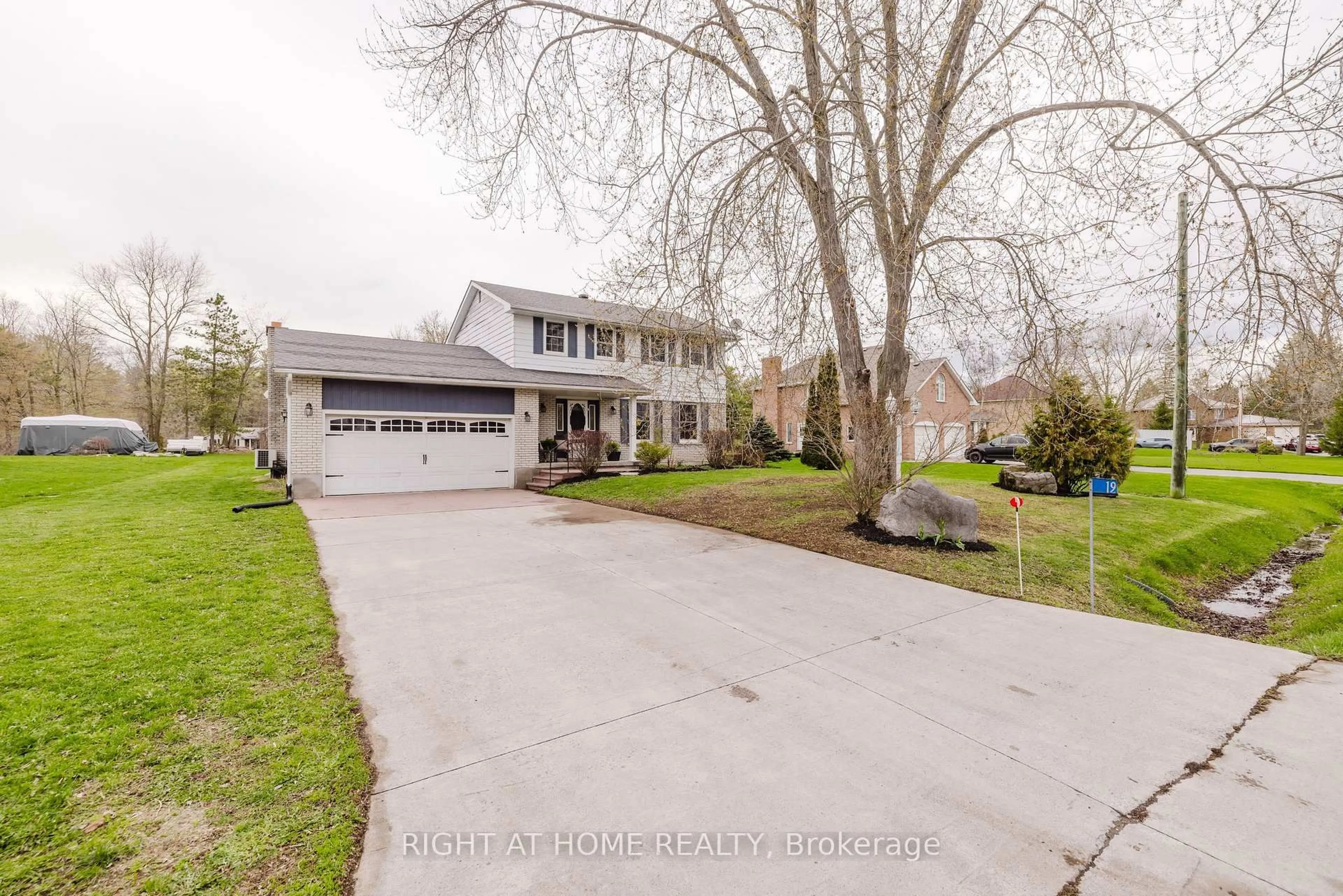 A pic from outside/outdoor area/front of a property/back of a property/a pic from drone, street for 19 Old Mill Park, Quinte West Ontario K0K 2B0