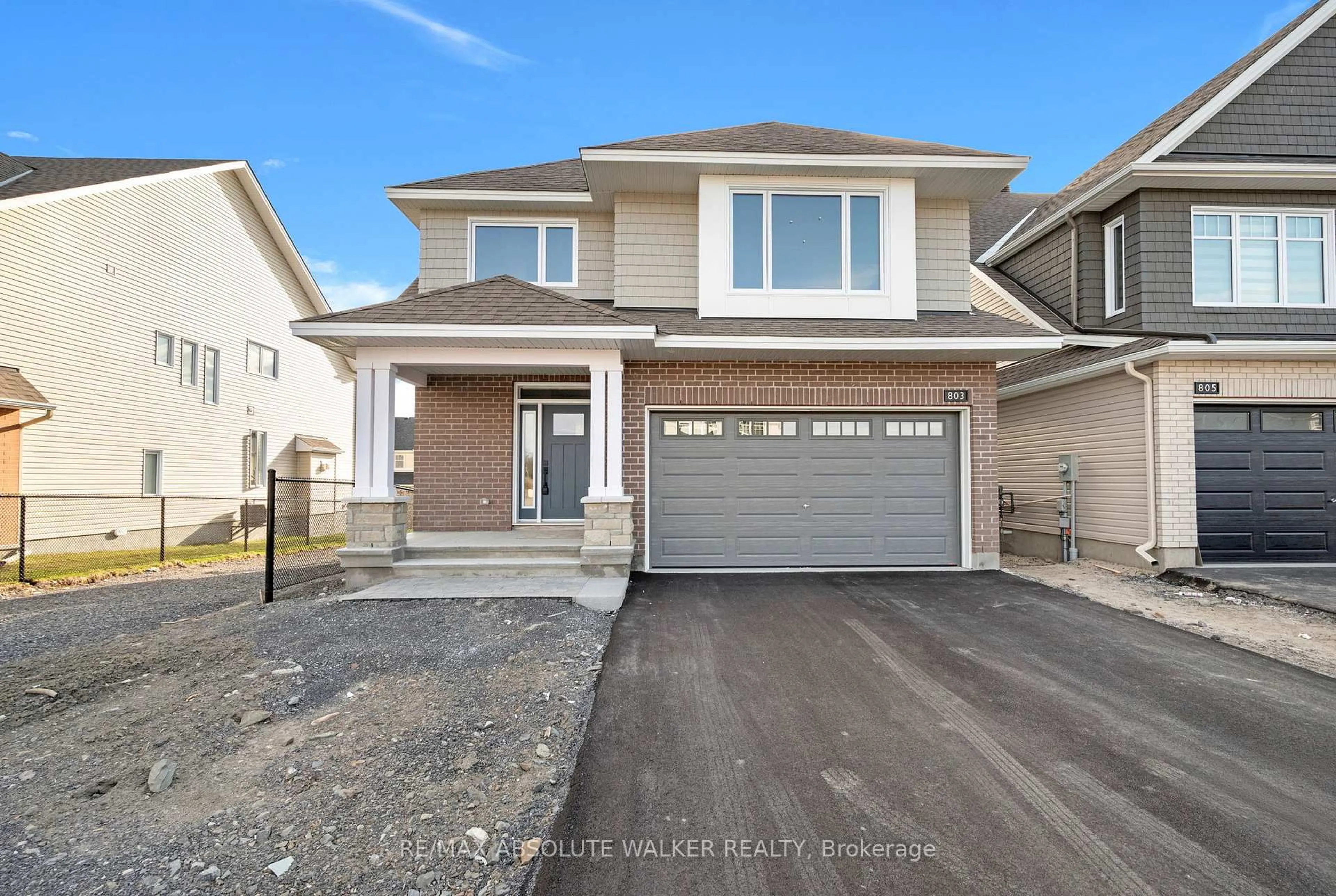 Home with vinyl exterior material, street for 803 Antonio Farley St, Orleans Ontario K4A 5N3