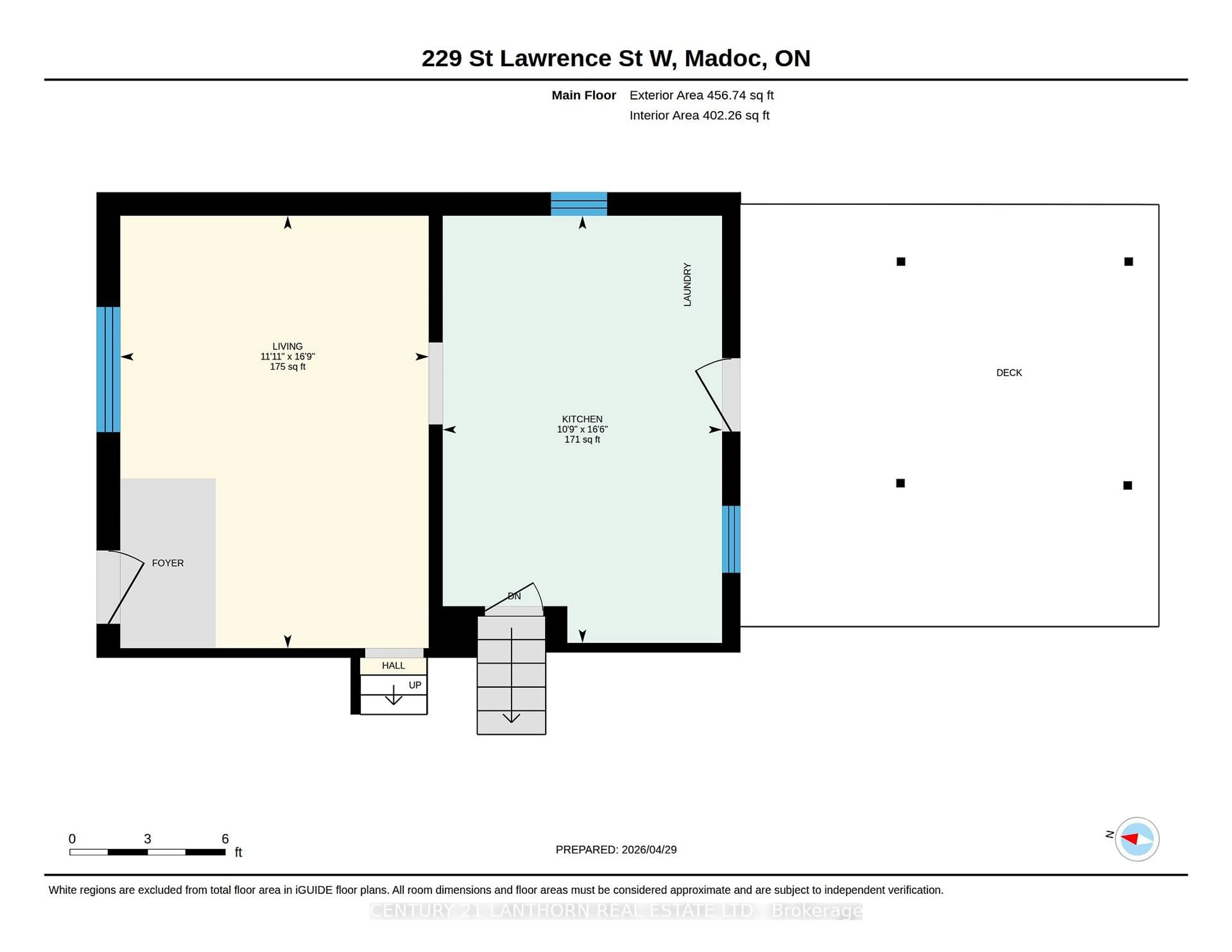 Floor plan for 229 St Lawrence St, Madoc Ontario K0K 2K0