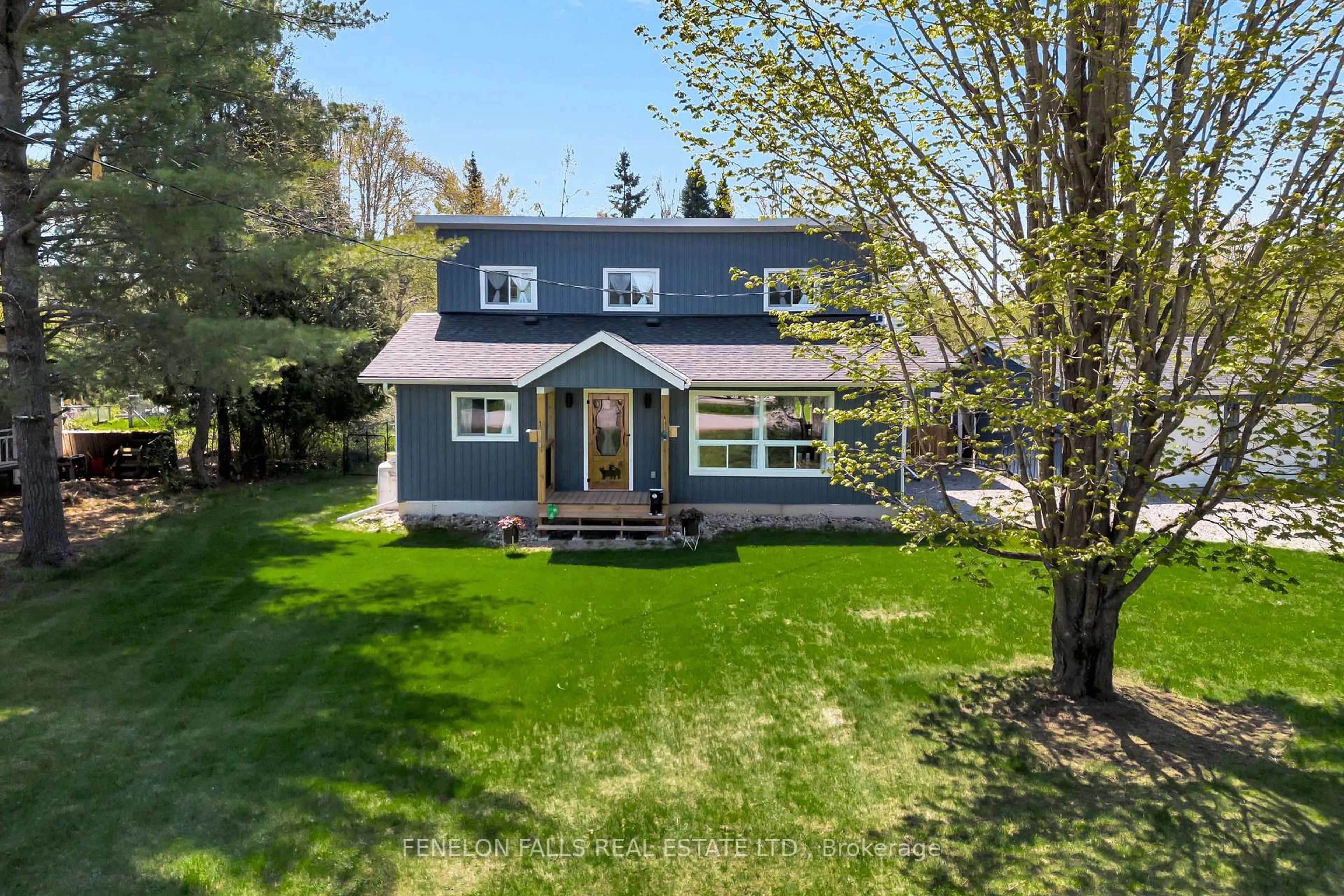 A pic from outside/outdoor area/front of a property/back of a property/a pic from drone, water/lake/river/ocean view for 138 Alpine Lake Rd, Trent Lakes Ontario K0M 1A0