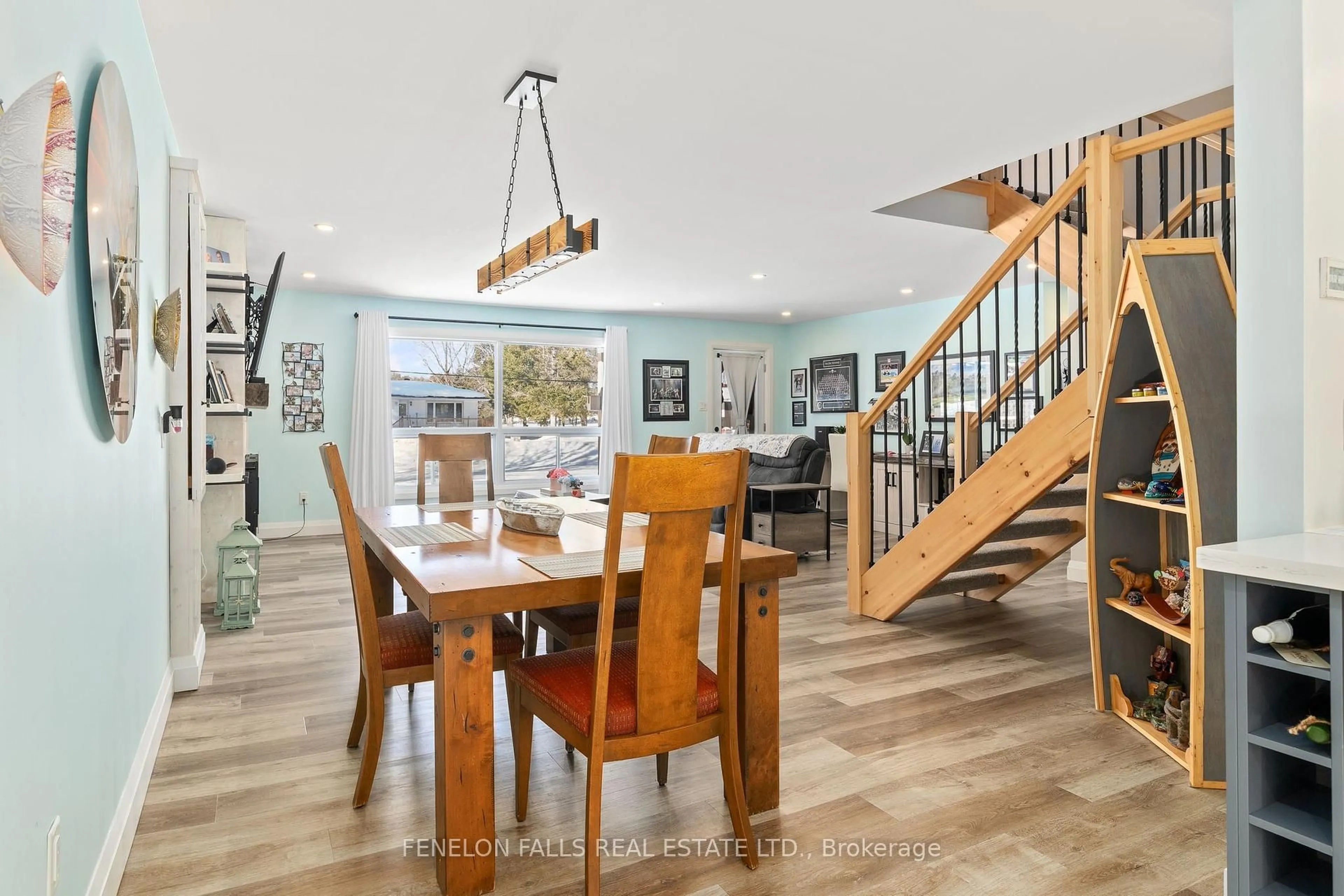 Open concept kitchen, wood/laminate floor for 138 Alpine Lake Rd, Trent Lakes Ontario K0M 1A0