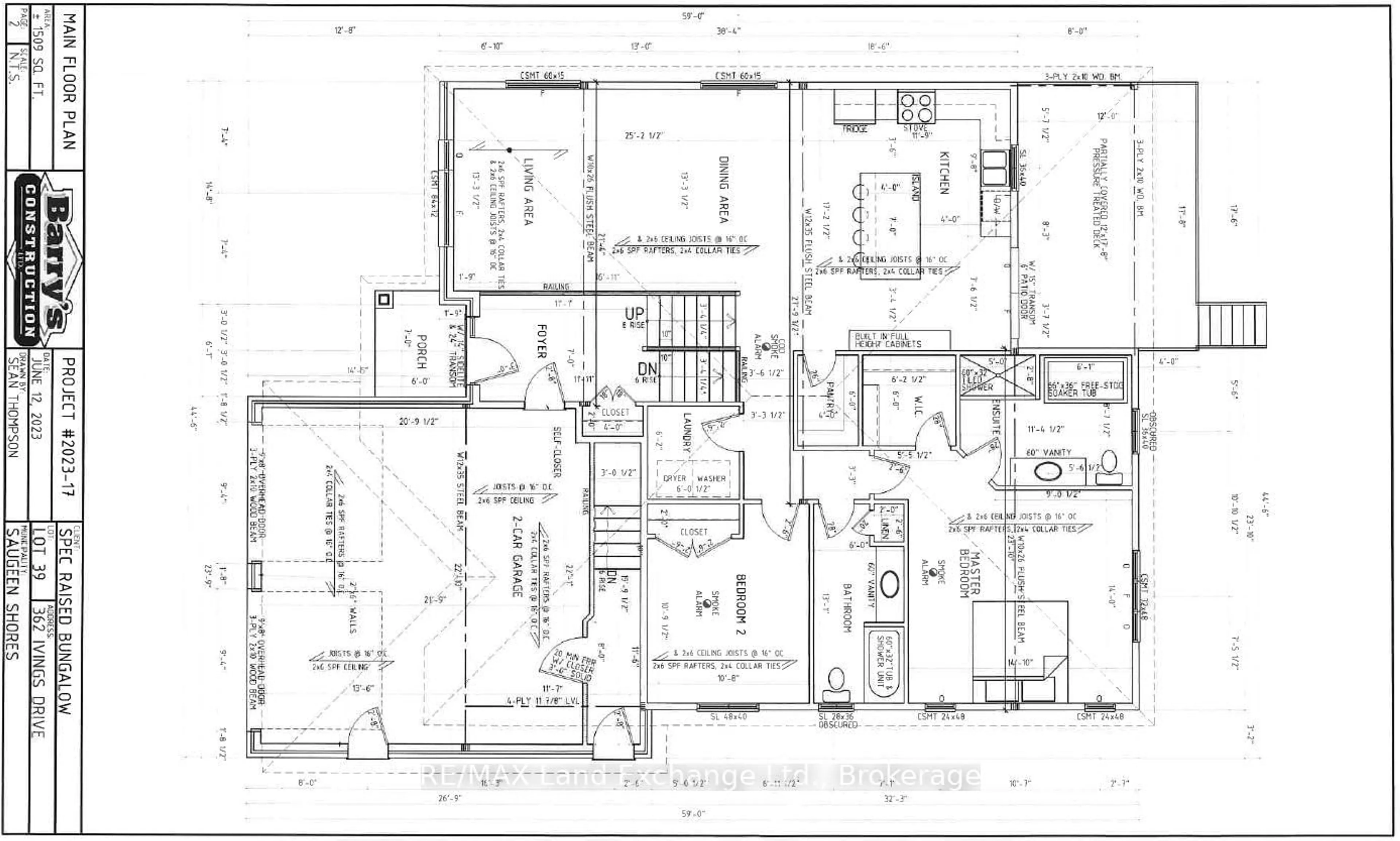 Floor plan for 362 Ivings Dr, Saugeen Shores Ontario N0H 2C1