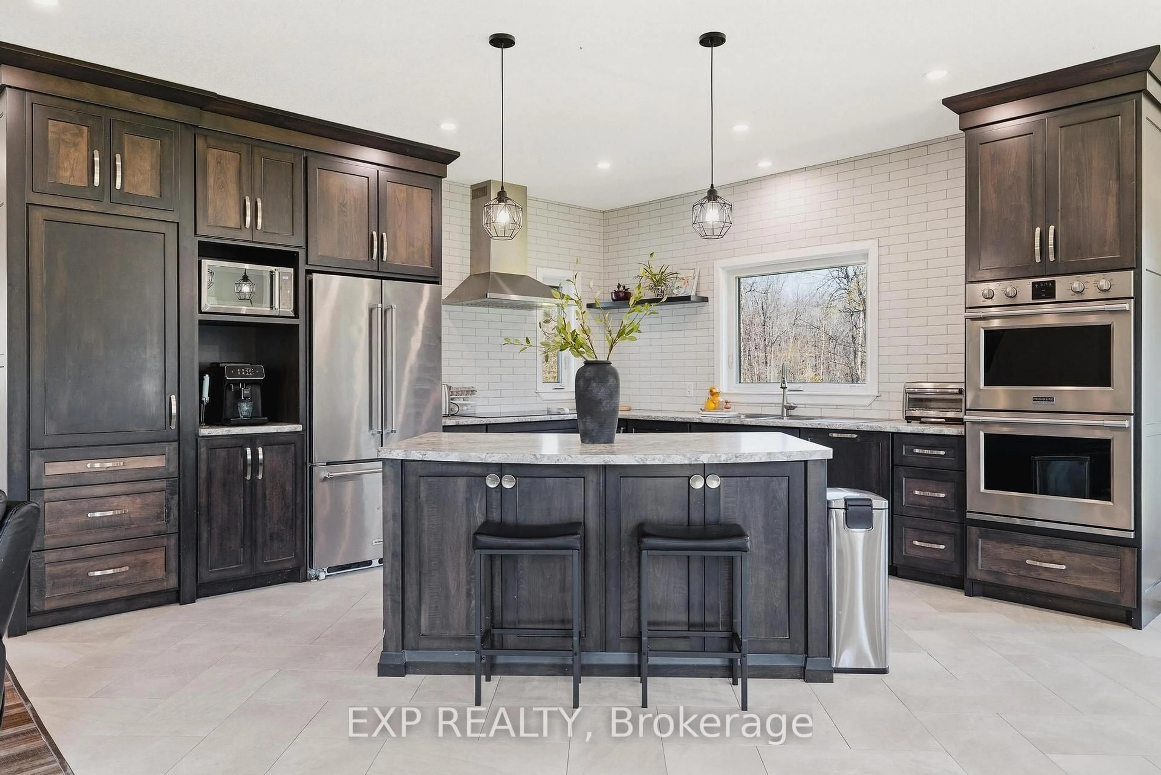 Contemporary kitchen, ceramic/tile floor for 42551 C Line Rd, Morris Turnberry Ontario N0G 1G0