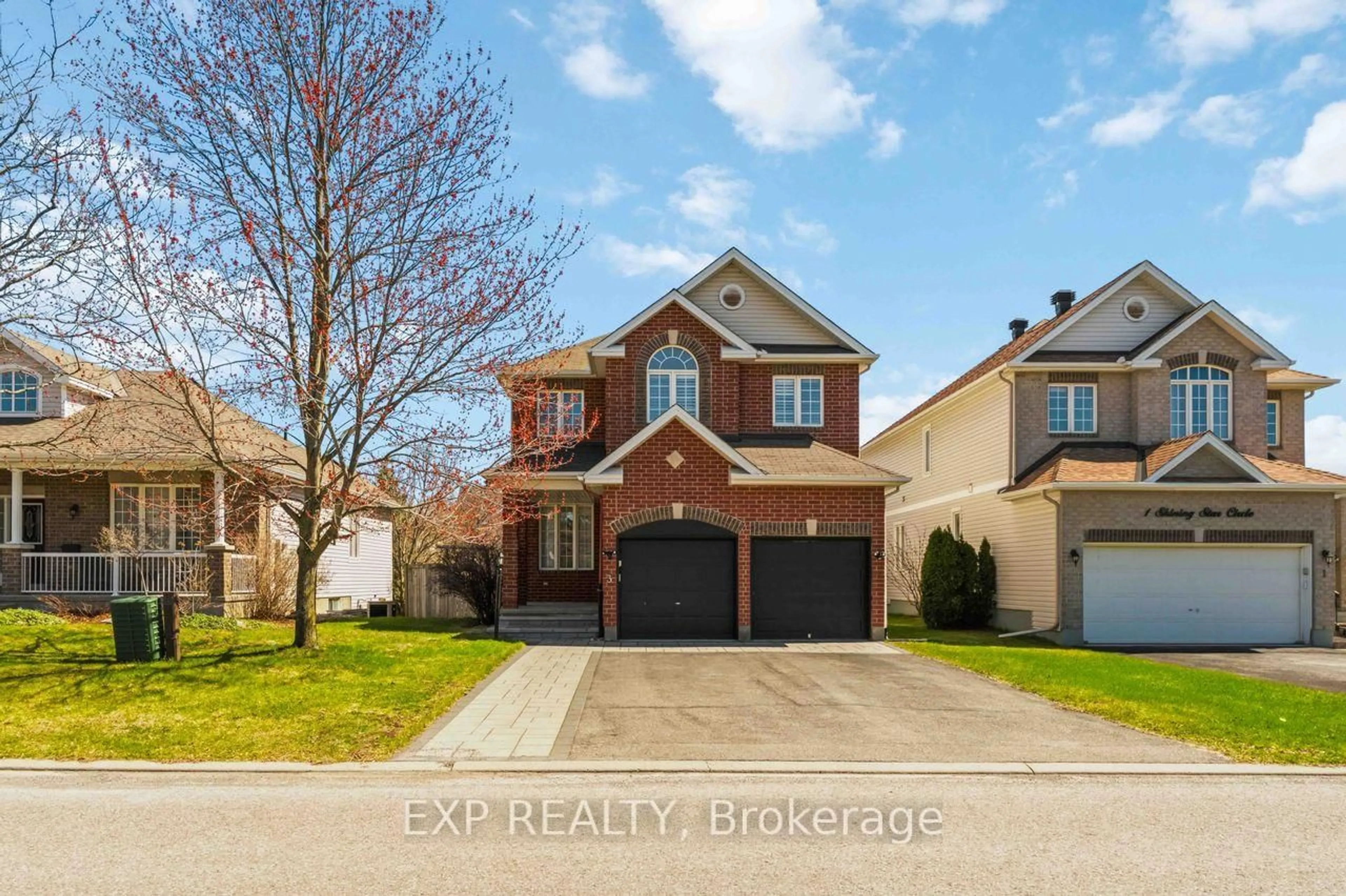 Home with brick exterior material, street for 3 Shining Star Circ, Stittsville Ontario K2S 2B5