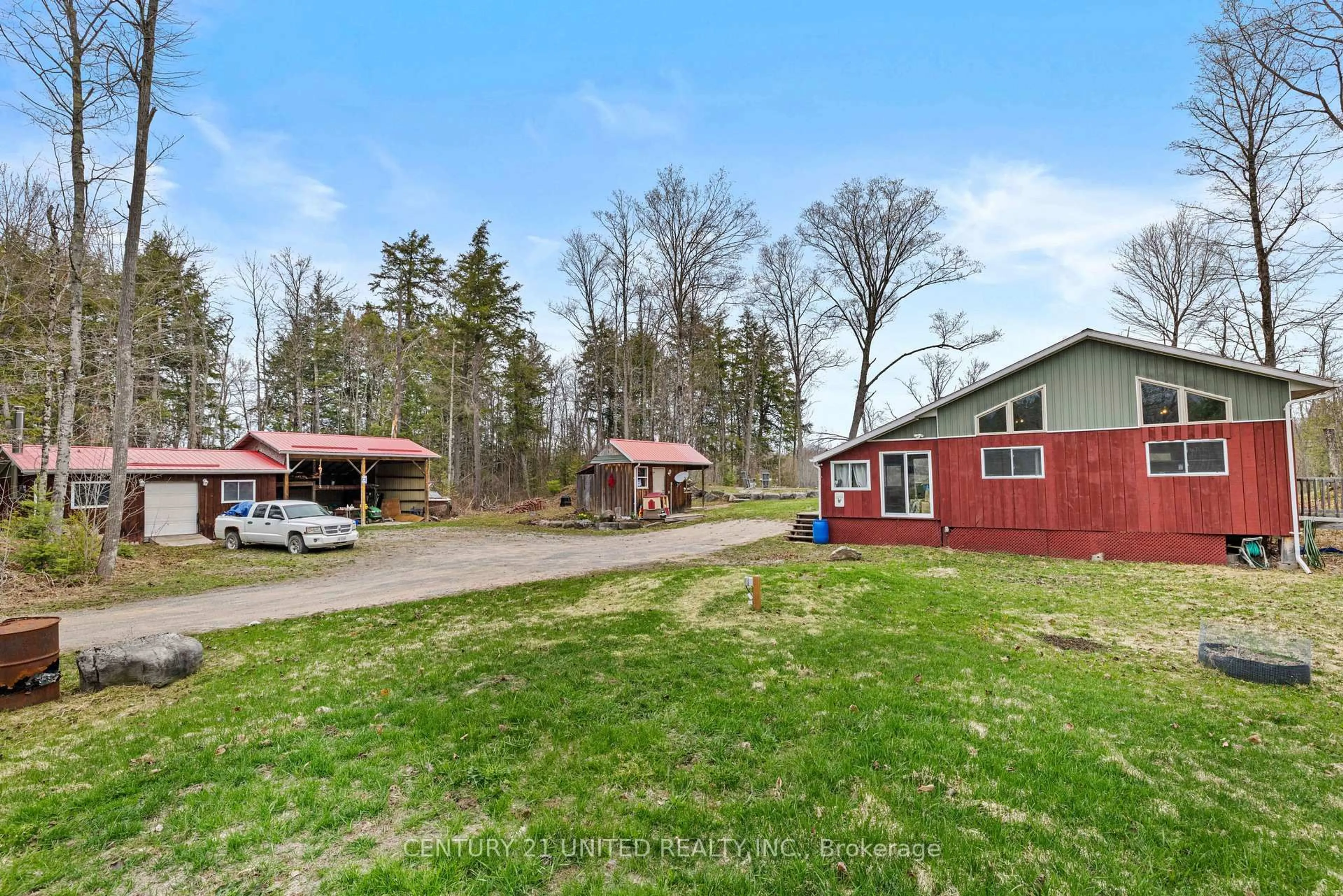 A pic from outside/outdoor area/front of a property/back of a property/a pic from drone, street for 1612 Shanick Rd, Limoges Ontario K0K 2M0