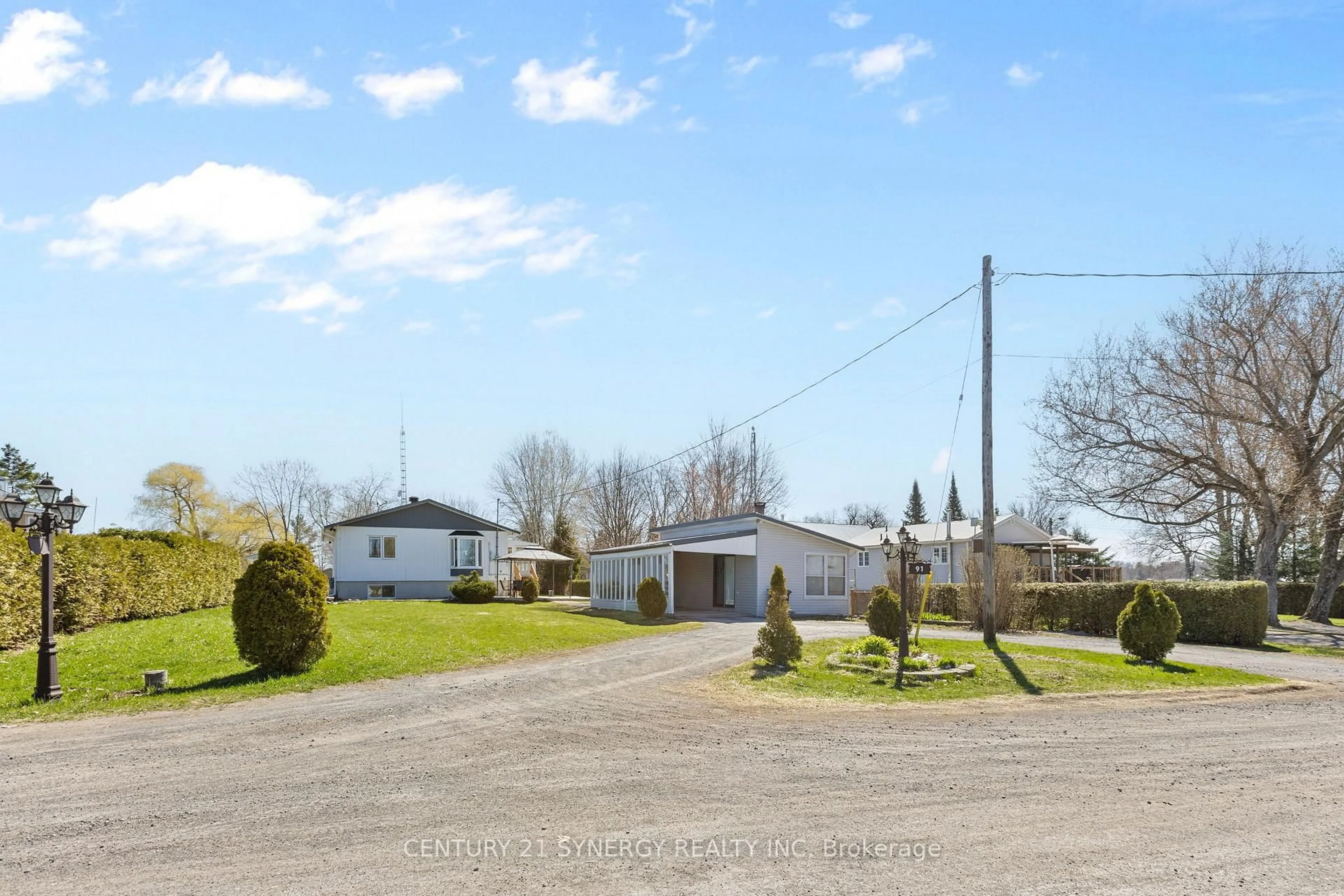 A pic from outside/outdoor area/front of a property/back of a property/a pic from drone, street for 91 Levac Rd, Champlain Ontario K0B 1J0