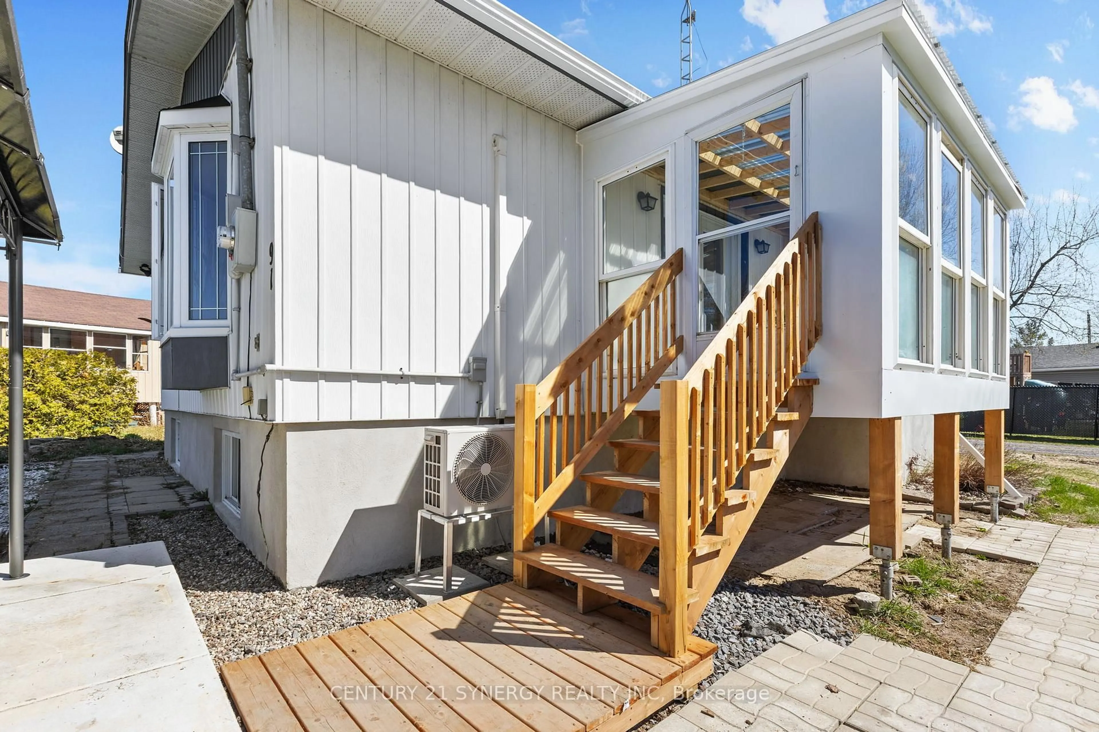 Home with vinyl exterior material, street for 91 Levac Rd, Champlain Ontario K0B 1J0