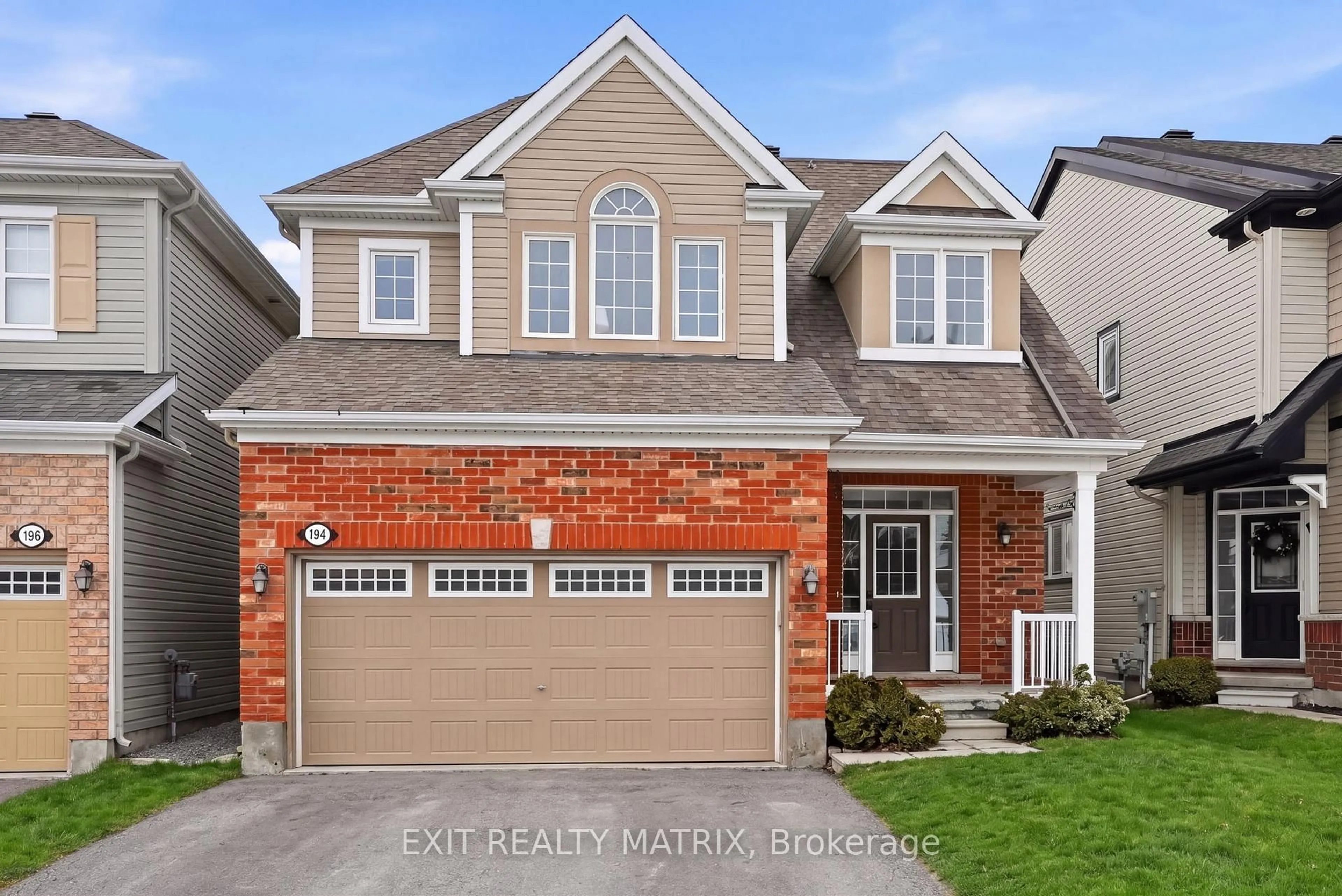 Home with brick exterior material, street for 194 Flowing Creek Circ, Ottawa Ontario K2M 2R7