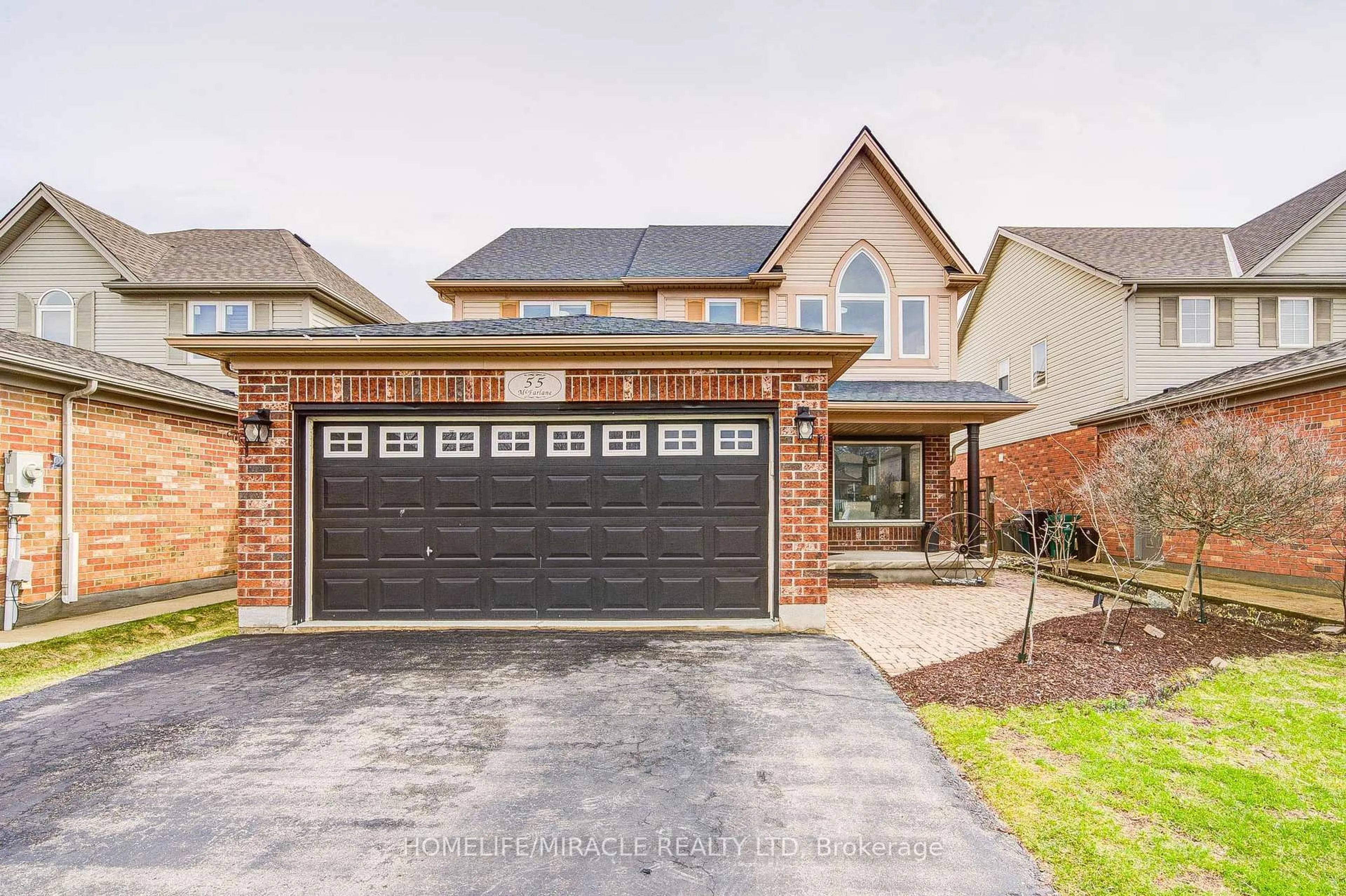 Home with brick exterior material, street for 55 Mcfarlane Dr, Cambridge Ontario N3C 4L7