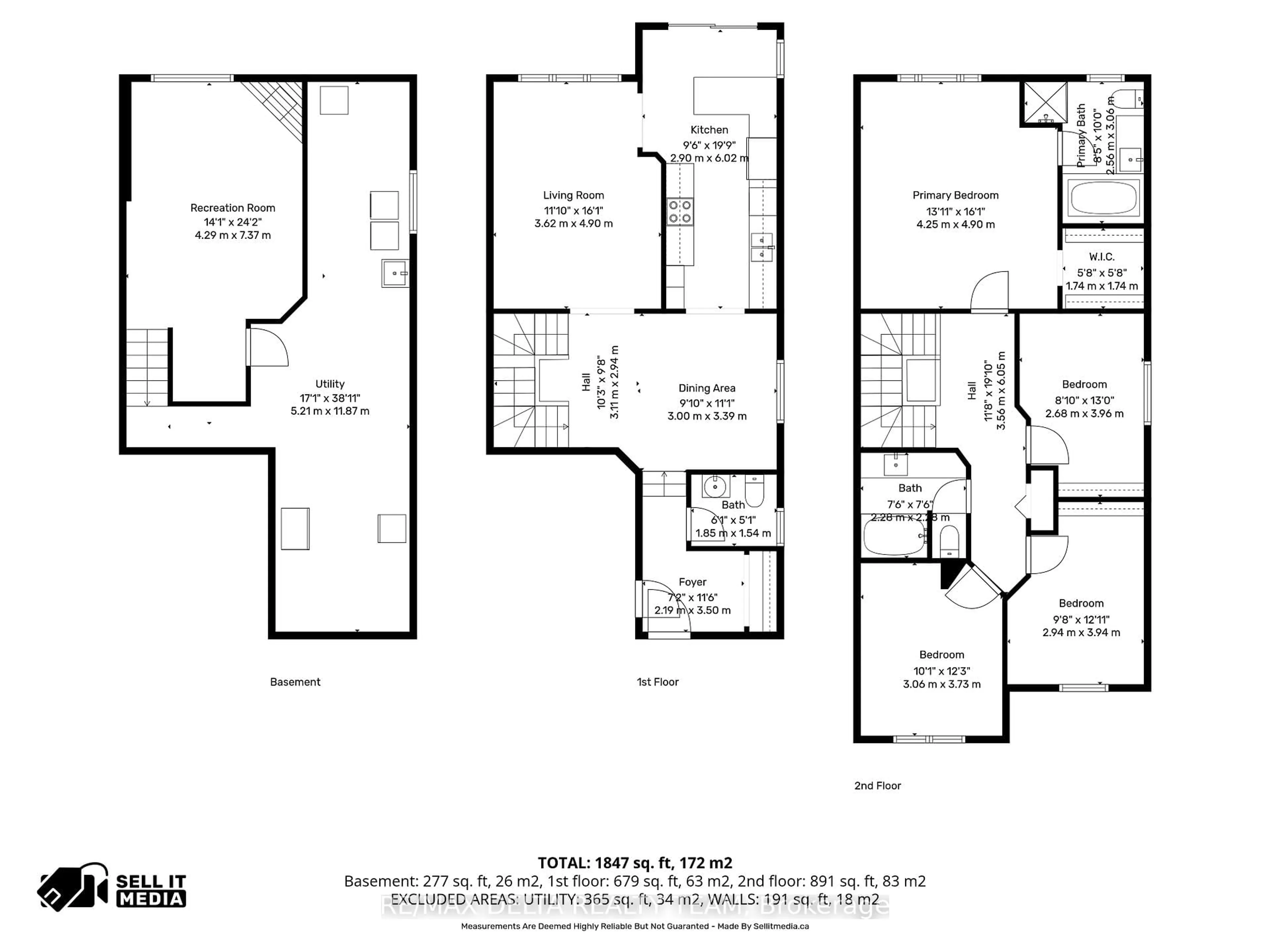 Floor plan for 540 Chardonnay Dr, Ottawa Ontario K4A 4J5